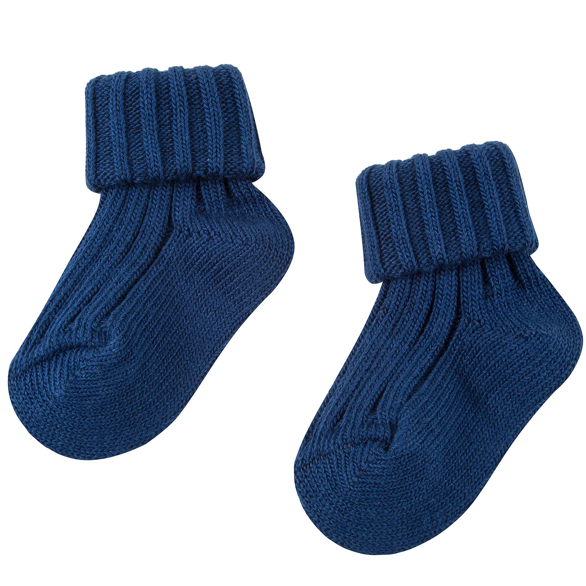 Baby Rich Blue Cotton Knitwear Socks
