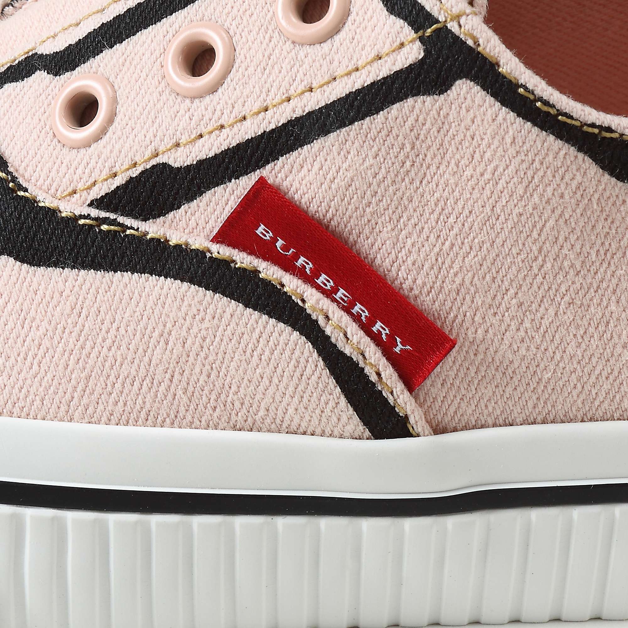 Baby Girls Pale Rose Pink Cotton Trainers