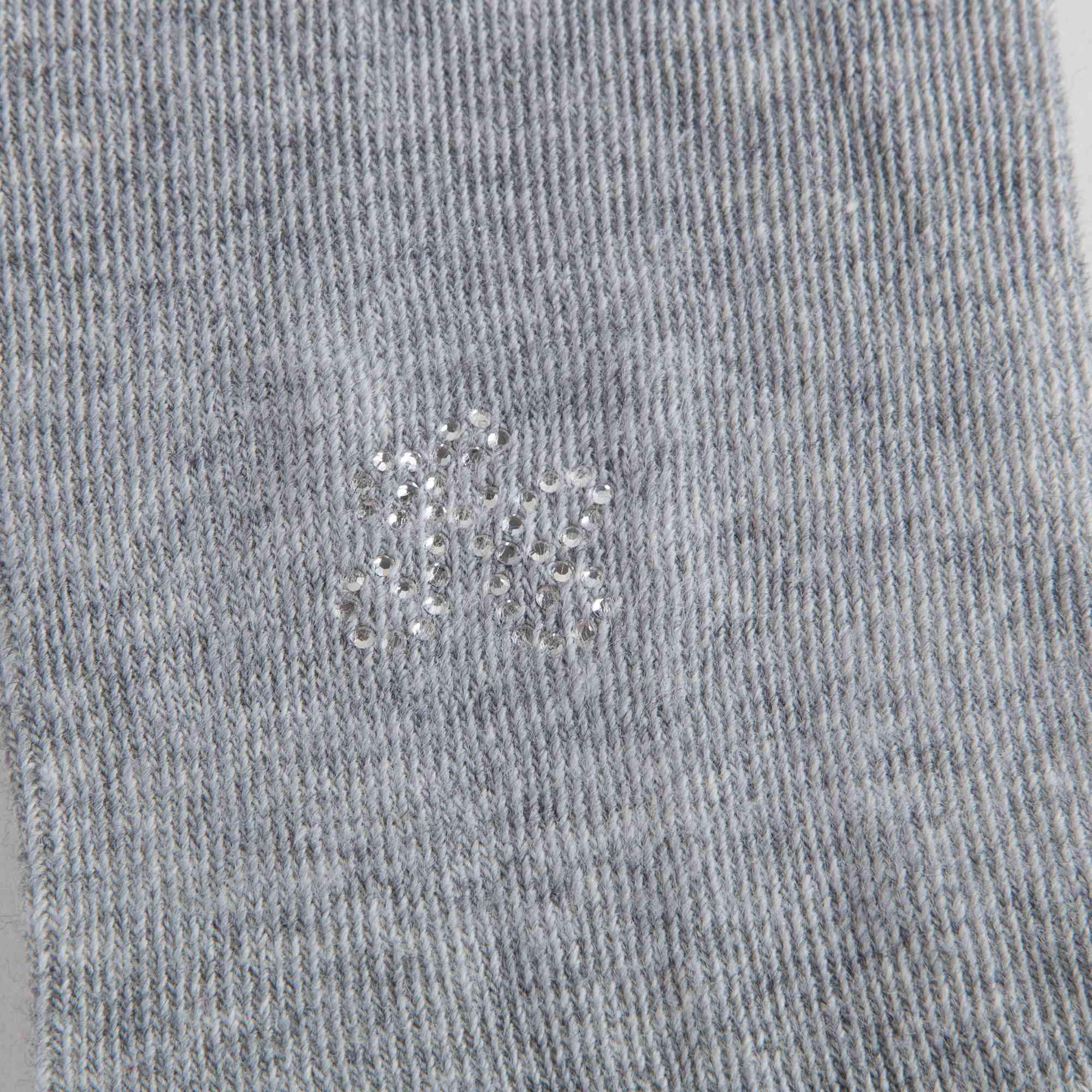 Girls Chine Grey Cotton Tights