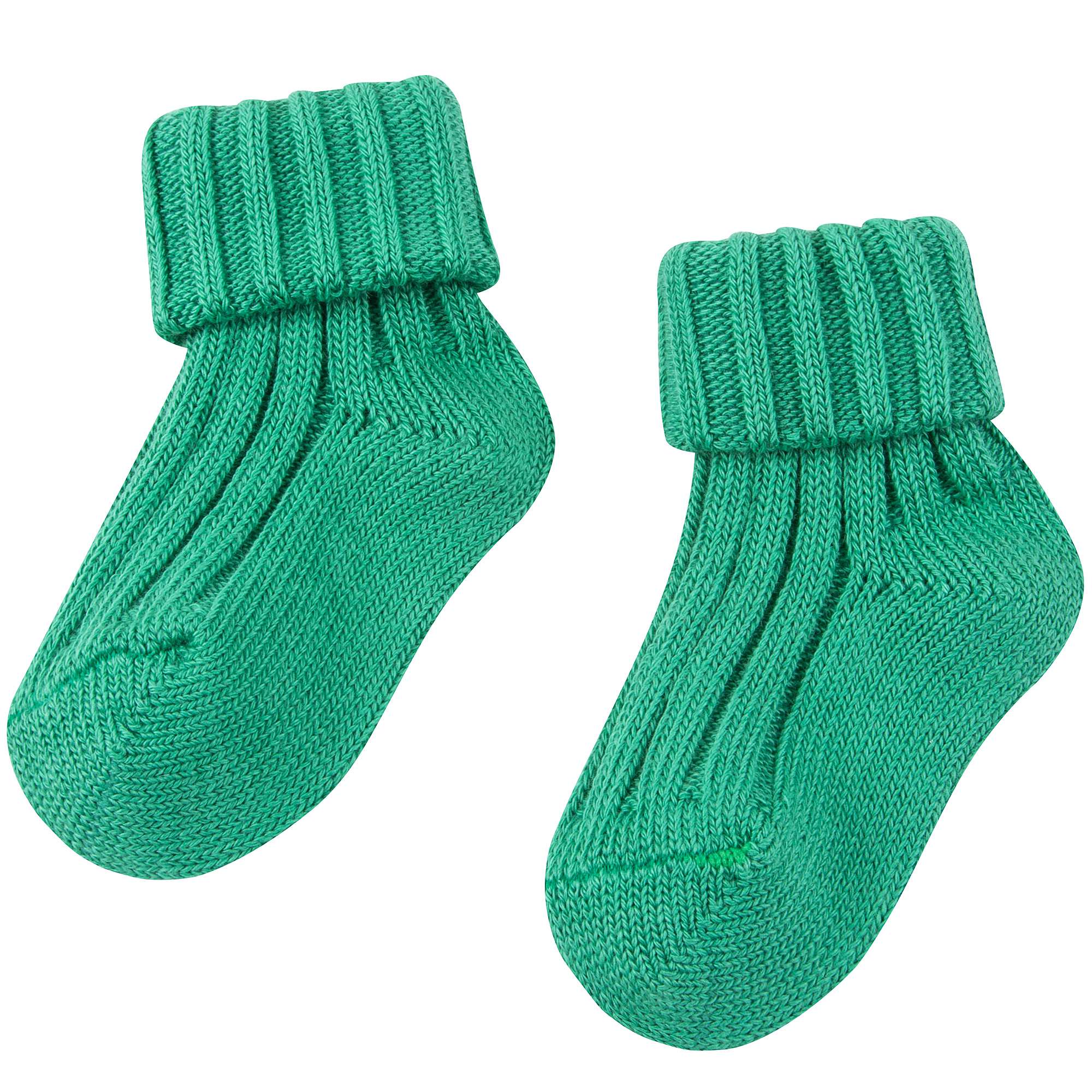 Baby Bright  Green Cotton Knitwear Socks