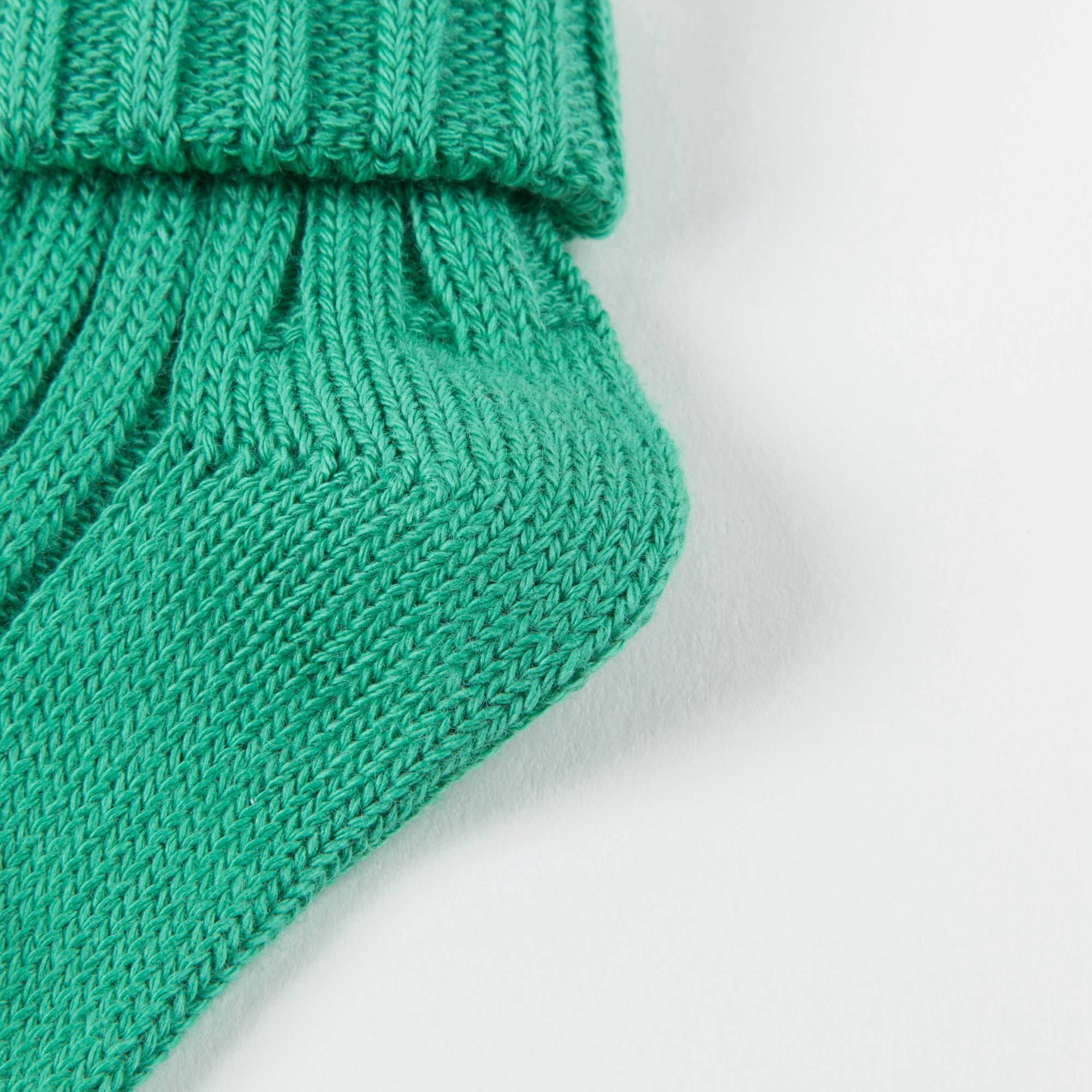 Baby Bright  Green Cotton Knitwear Socks