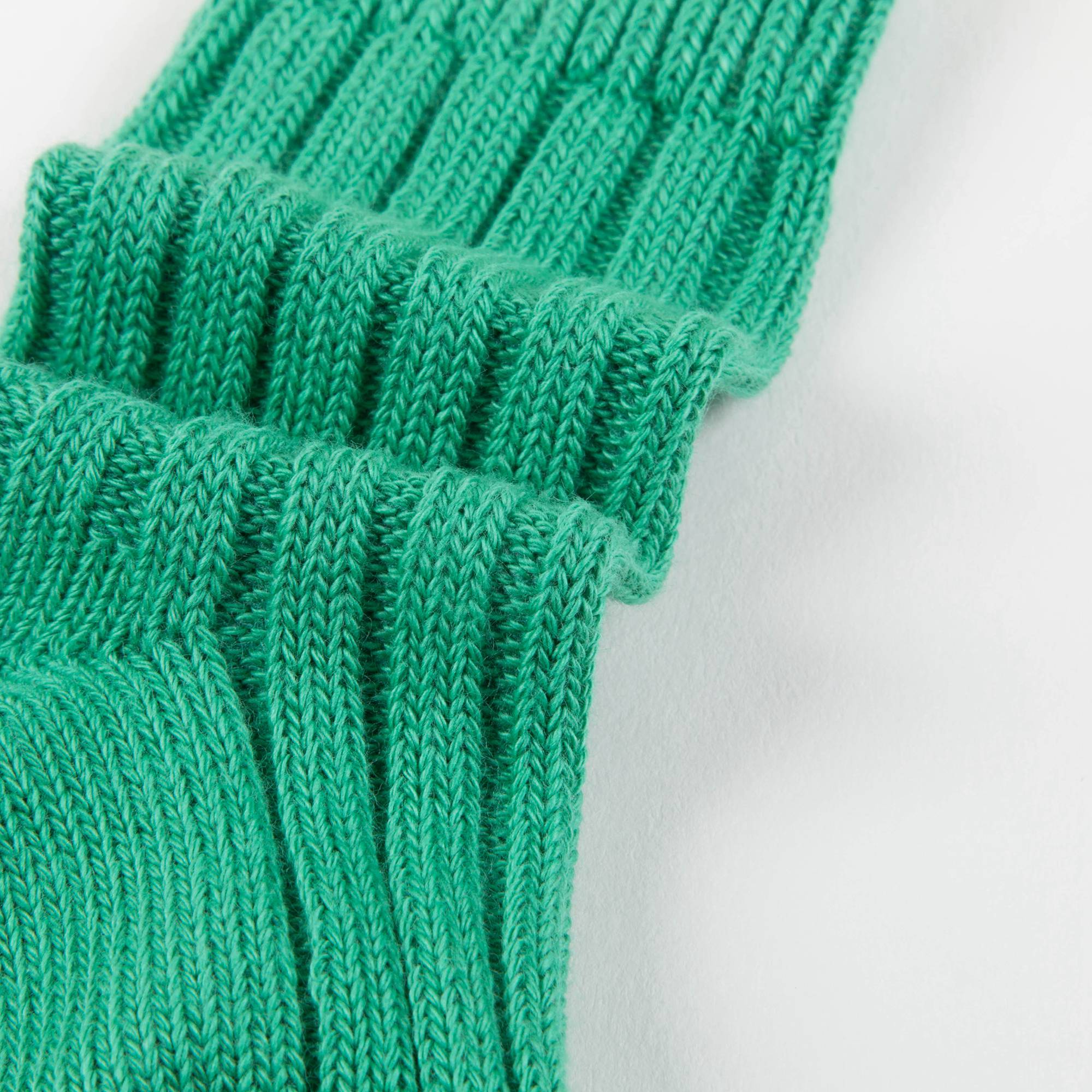 Baby Bright  Green Cotton Knitwear Socks