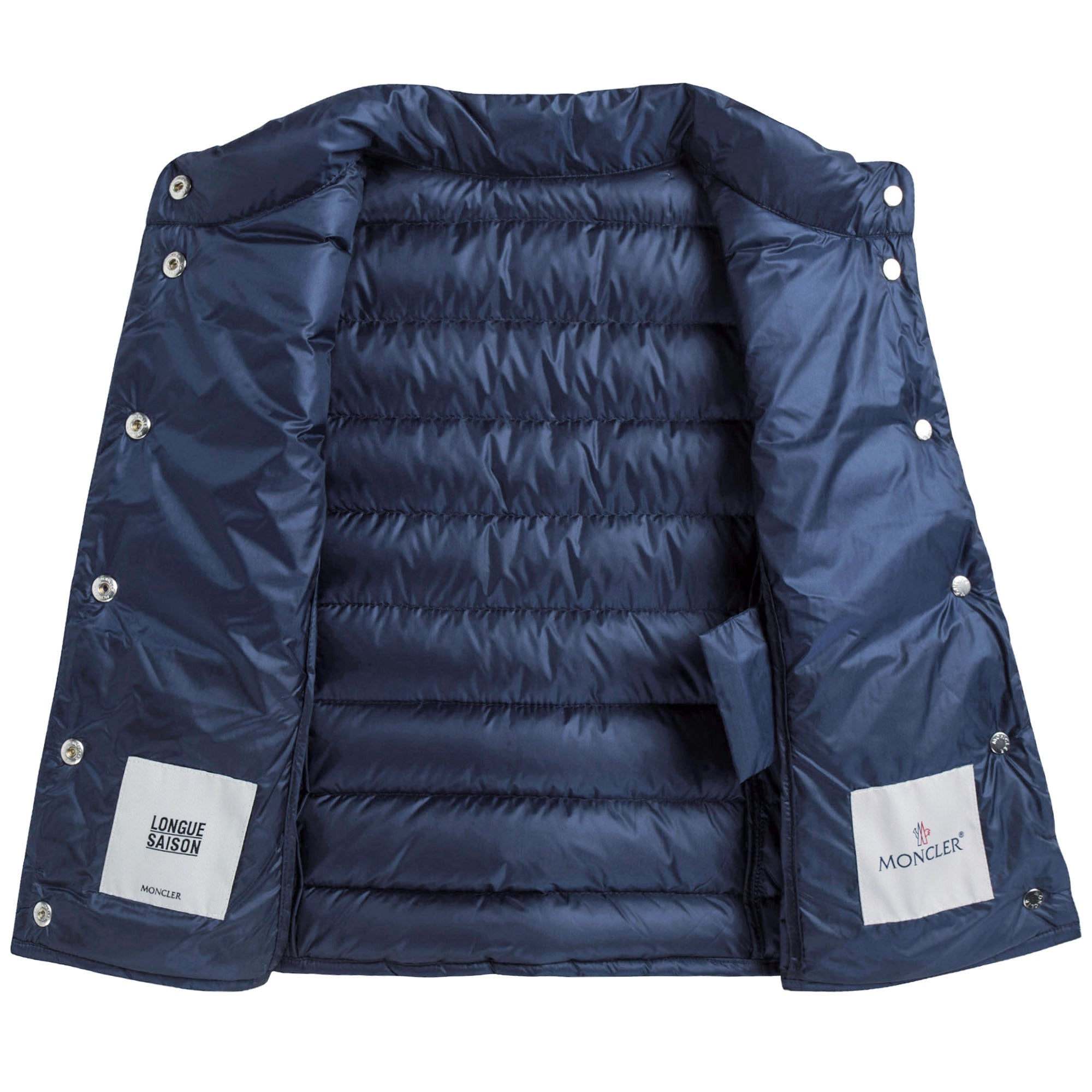 Girls Navy Blue 'Liane' Down Padded Gilet