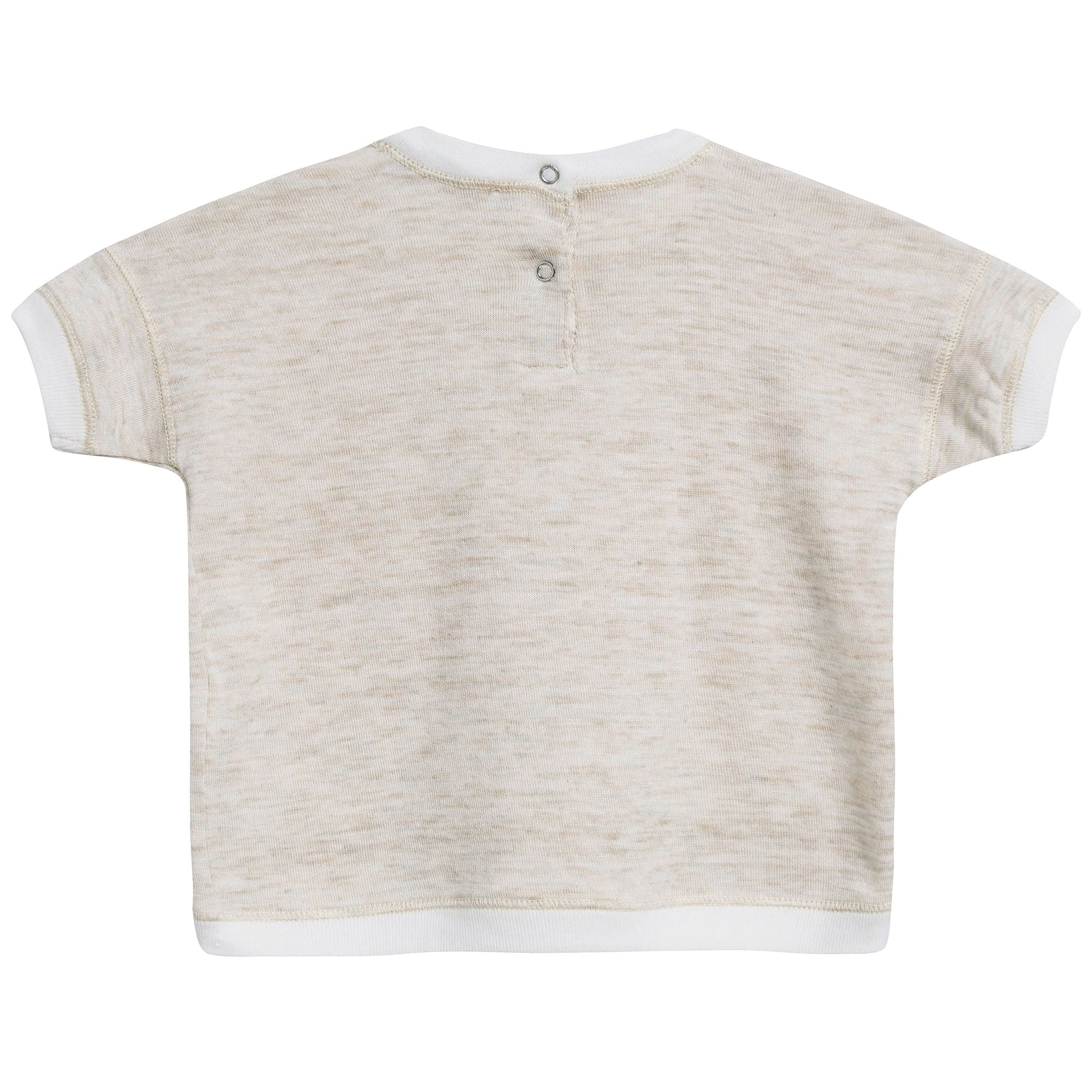 Baby Oatmeal Cotton Jersey T-Shirt