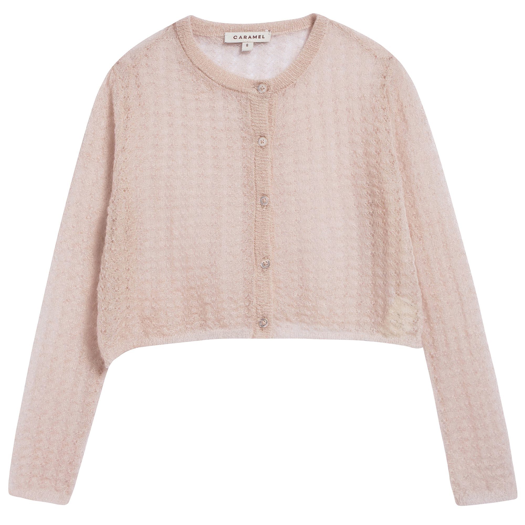 Girls Sand Knitwear Cardigan