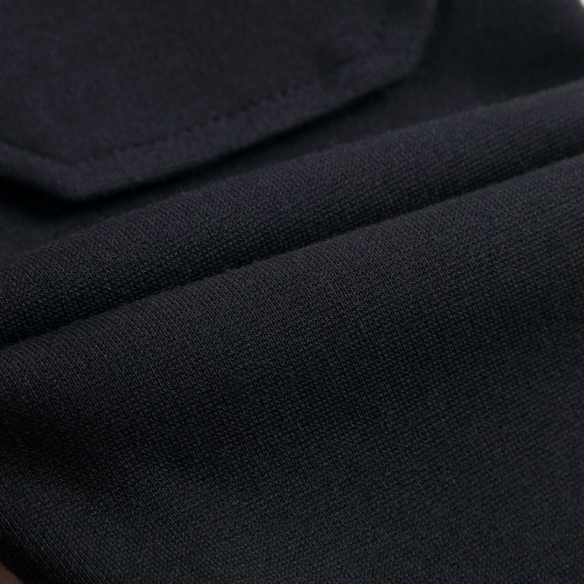 Girls Black Jersey Dungarees