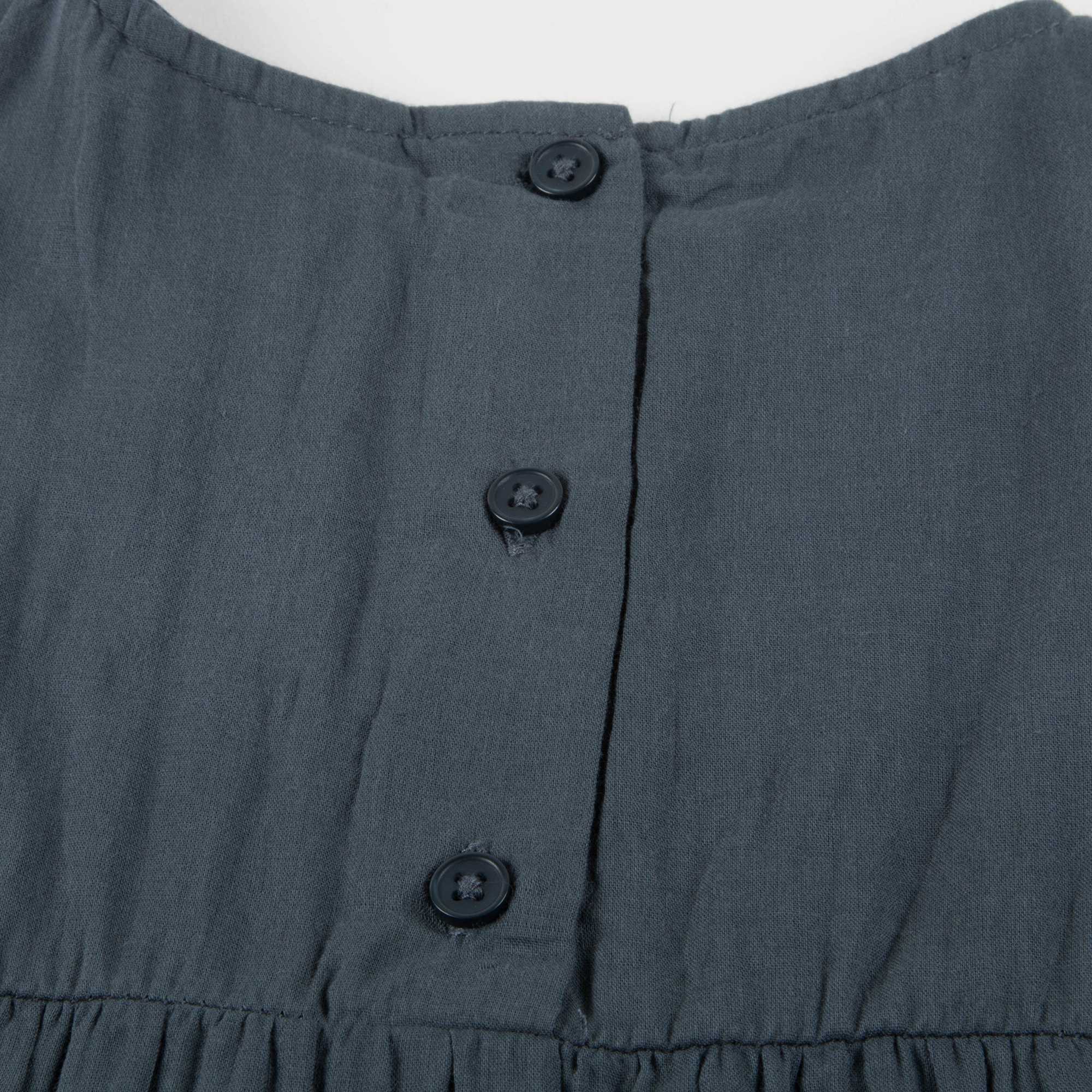 Girls Carbon Printed Cotton Dress