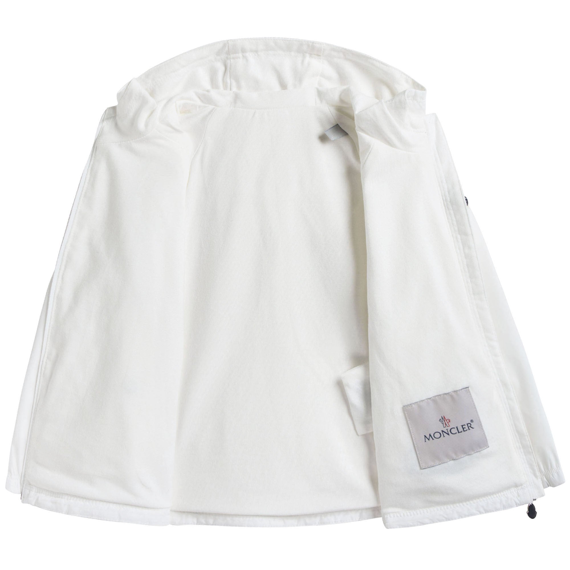 Baby Girls White Windbreaker Jacket