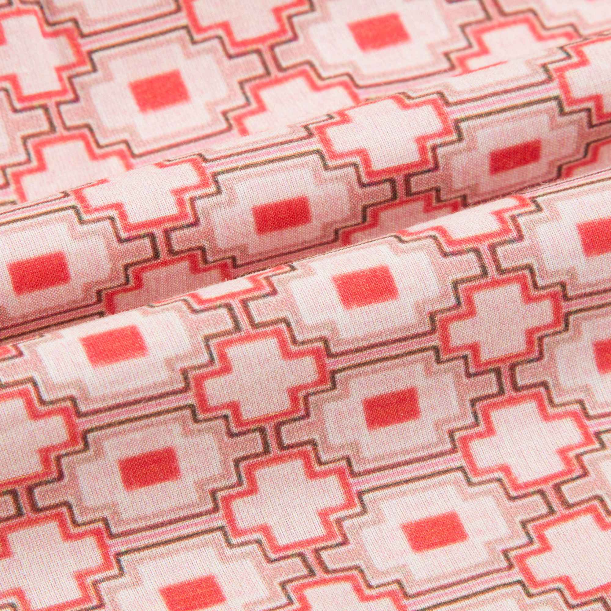 Baby Girls Kaleido Red Woven Dress