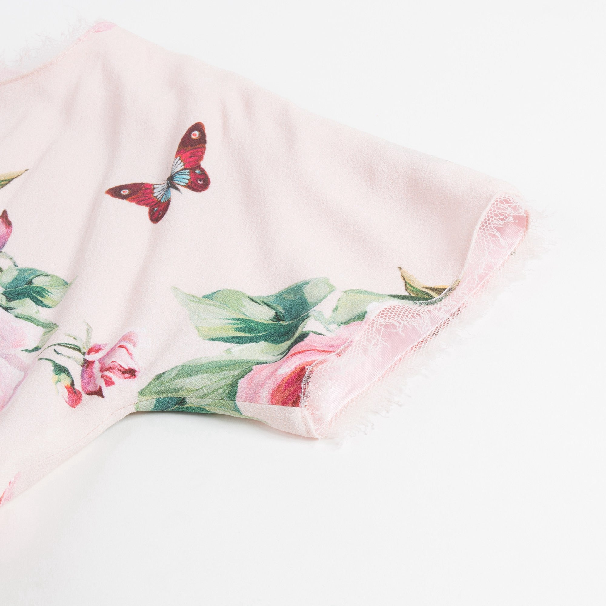 Baby Pale Pink & Rose "Butterfly" Dress