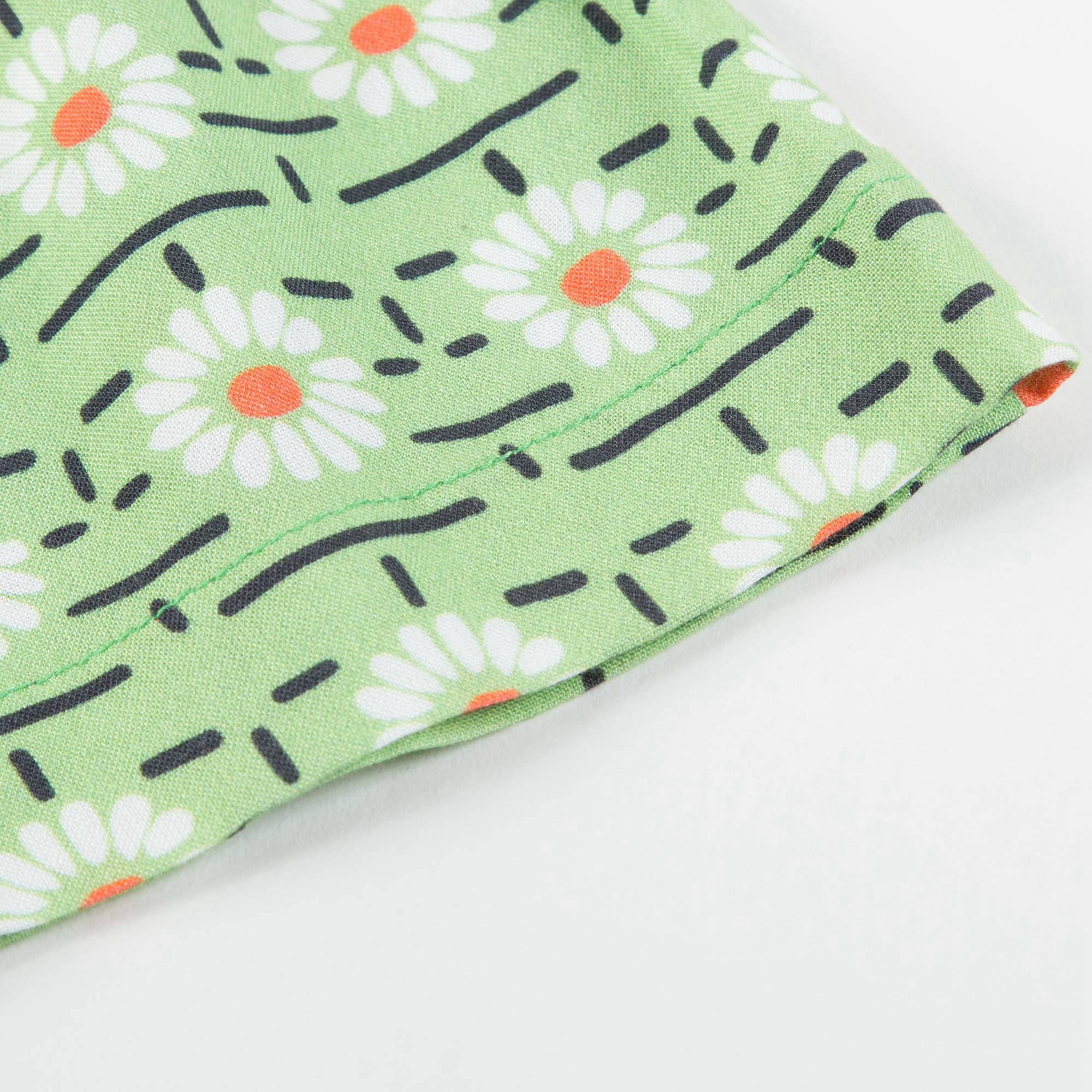 Baby Girls Green Daisy Printed Dress