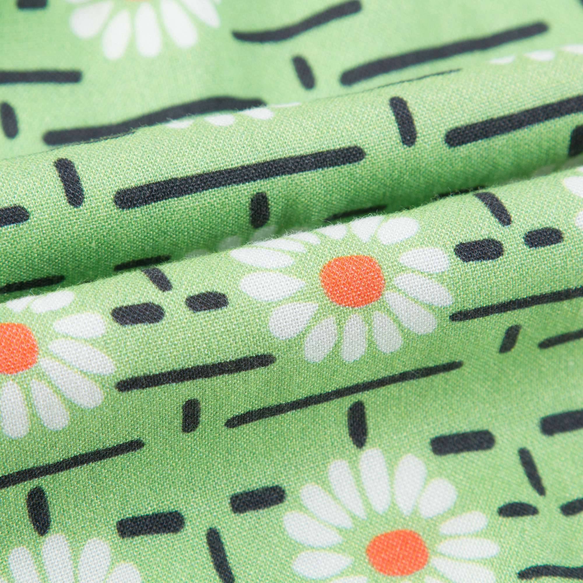 Baby Girls Green Daisy Printed Dress