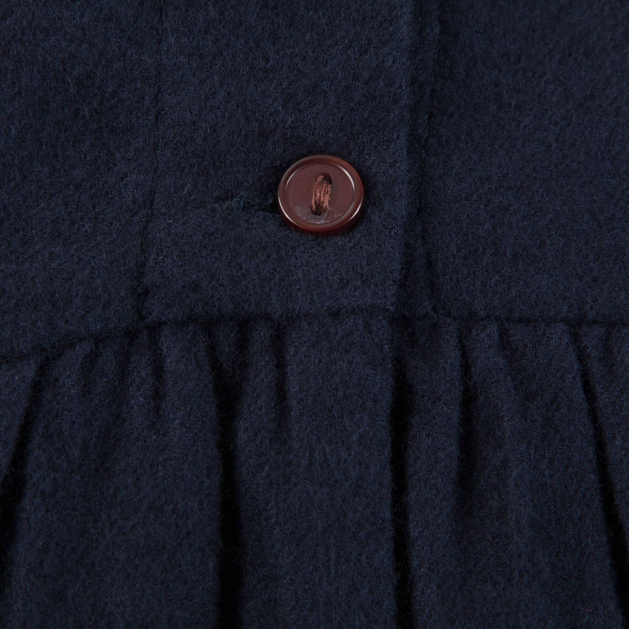 Girls Navy Blue Cotton Blouse