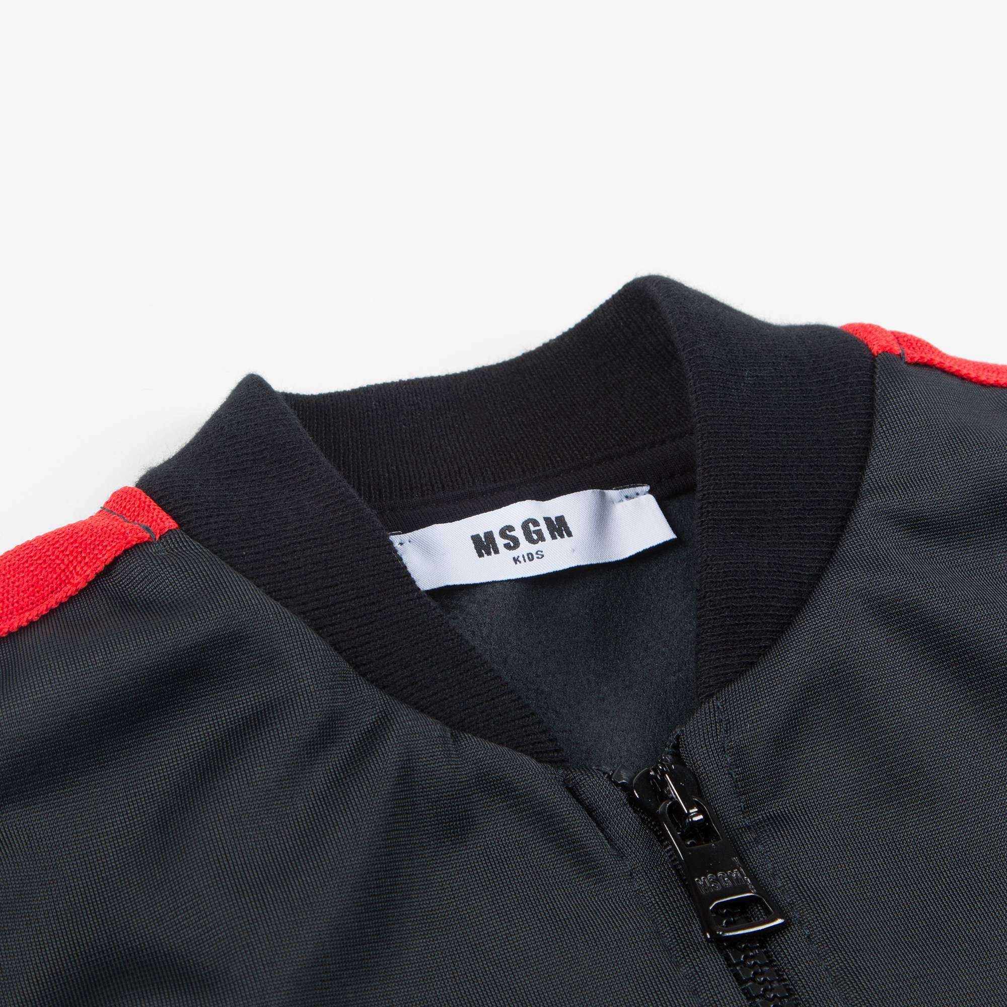 Girls  Black  Logo  Triacetat  Unisex  Jacket