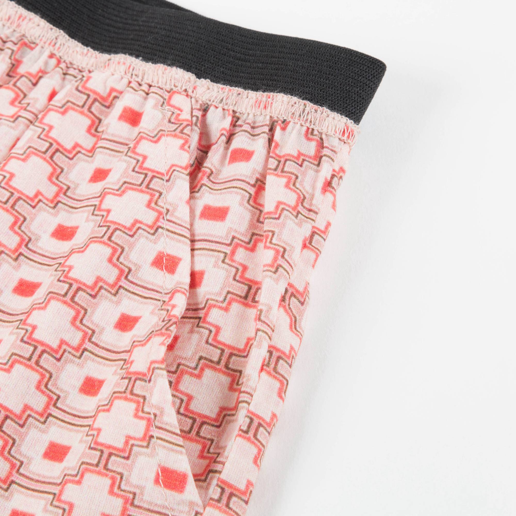 Baby Girls Kaleido Red Woven Shorts