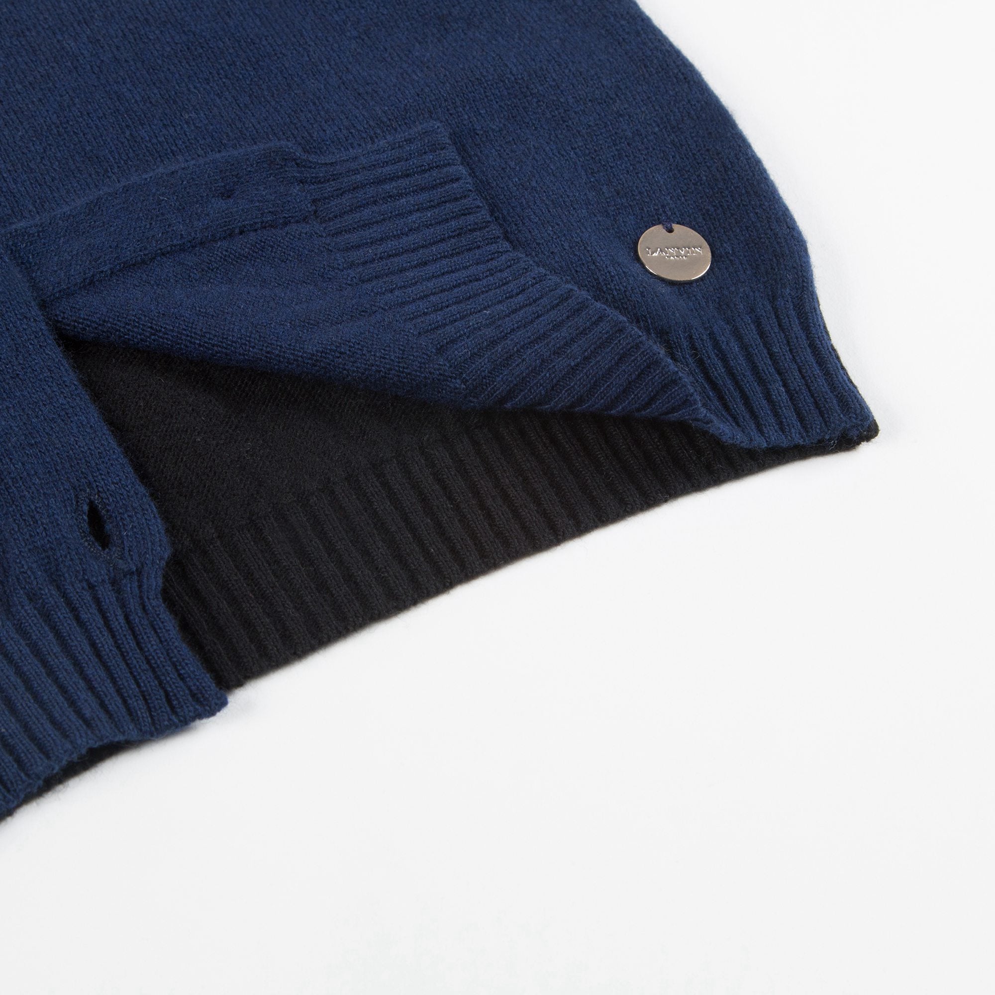 Girls  Blue  Bow  Tie  Cardigan