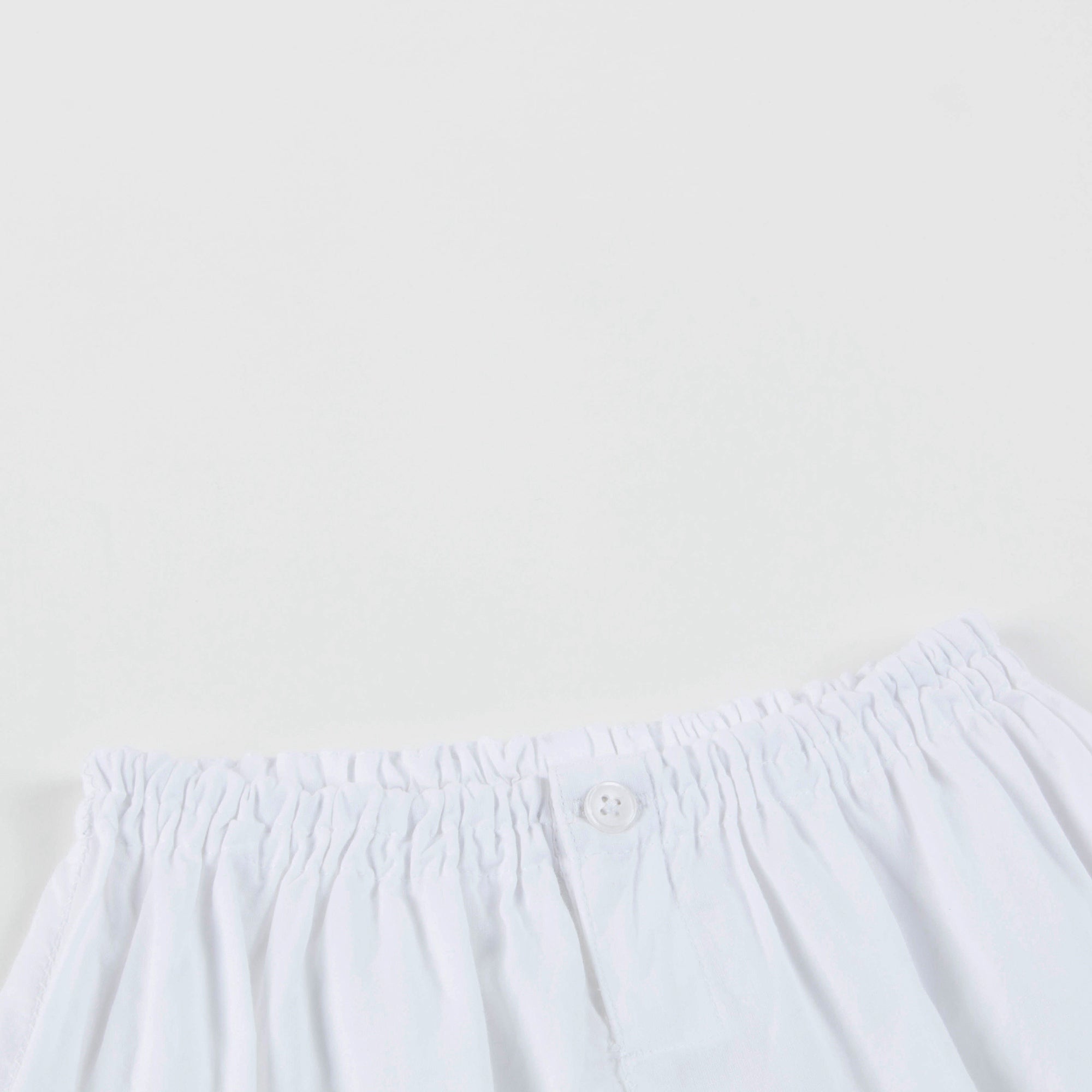 Baby White Cotton Woven Trousers