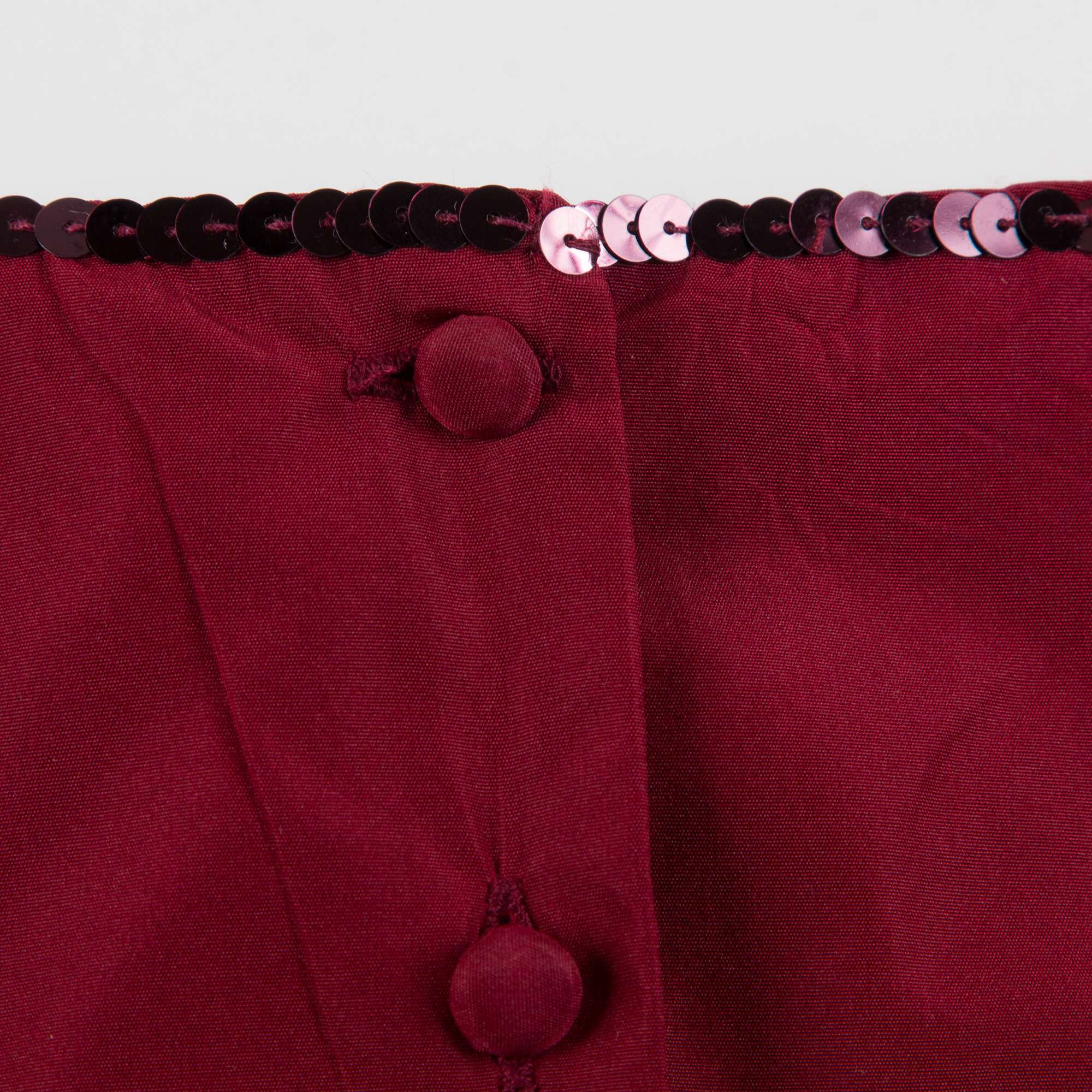 Girls  Pompeian  Red   Woven  Party  Dress