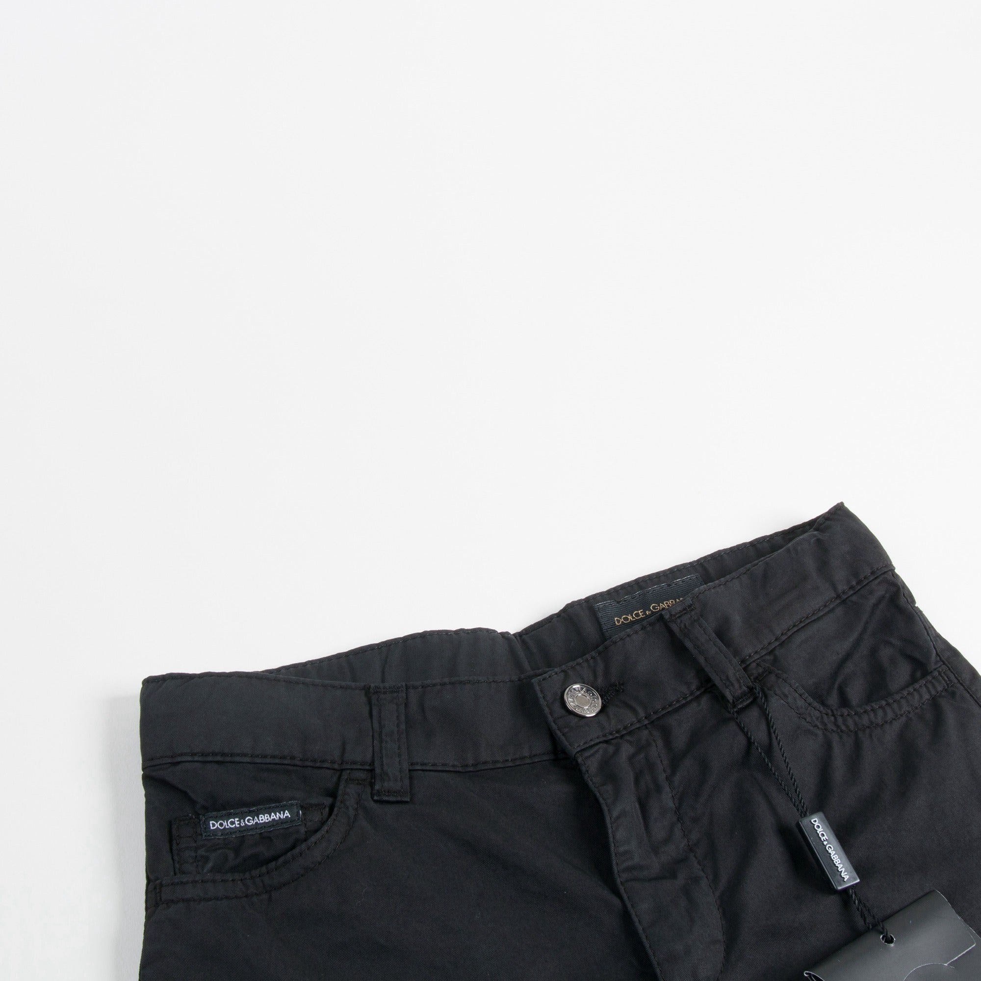 Boys Black Denim Shorts