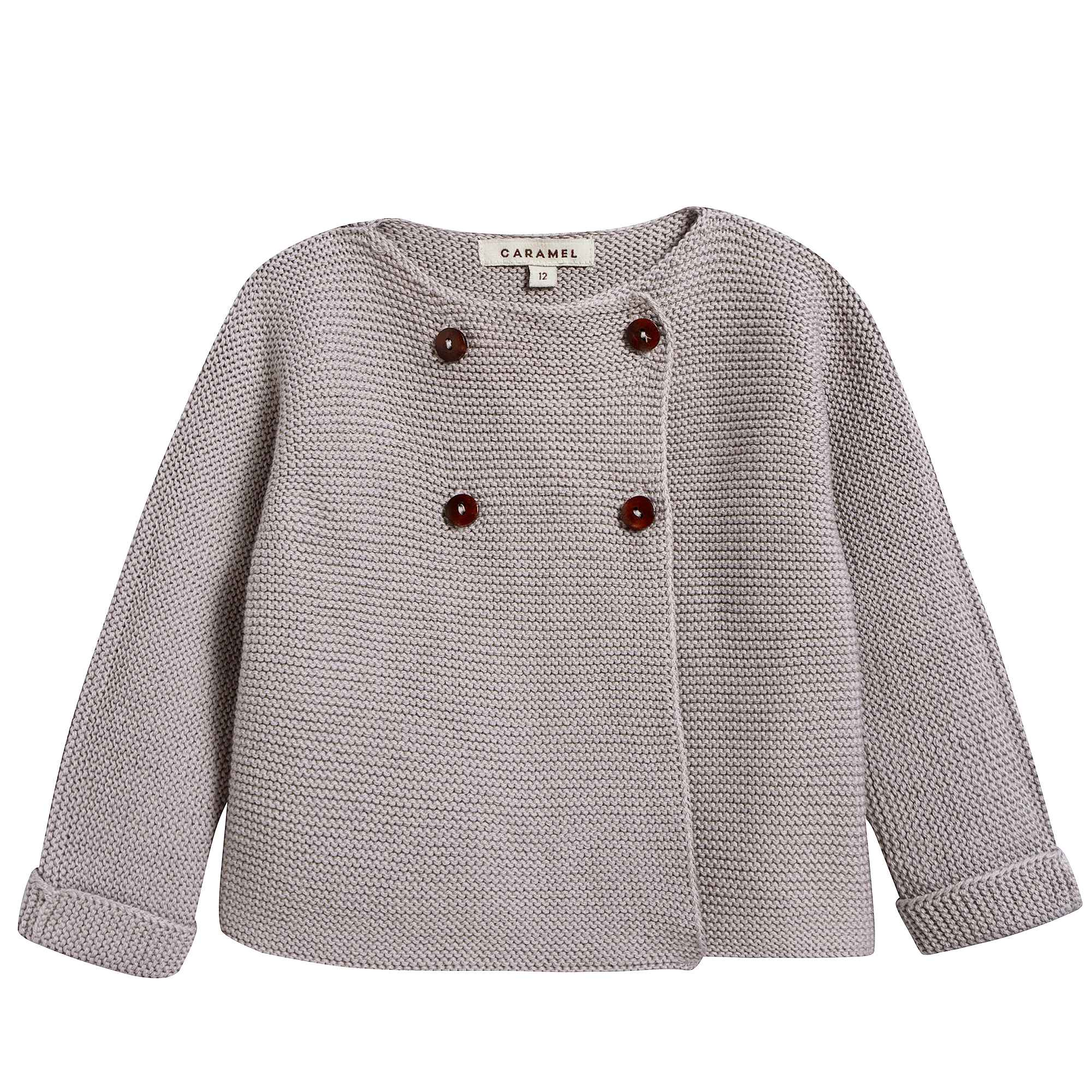 Baby Light Heather Cotton Knitwear Cardigan