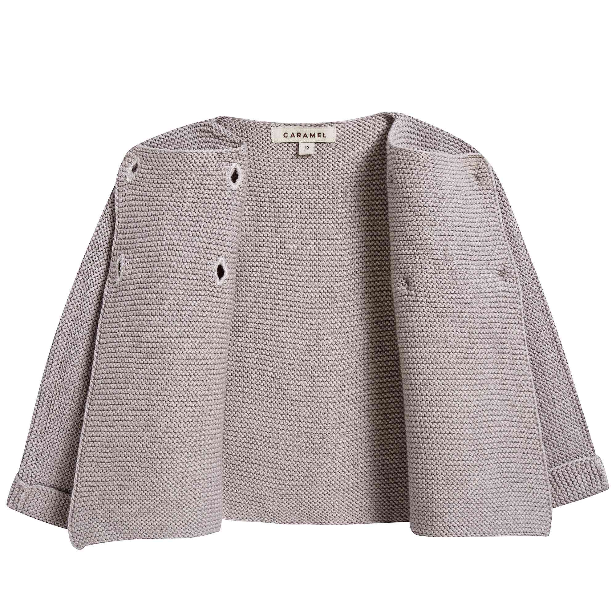Baby Light Heather Cotton Knitwear Cardigan