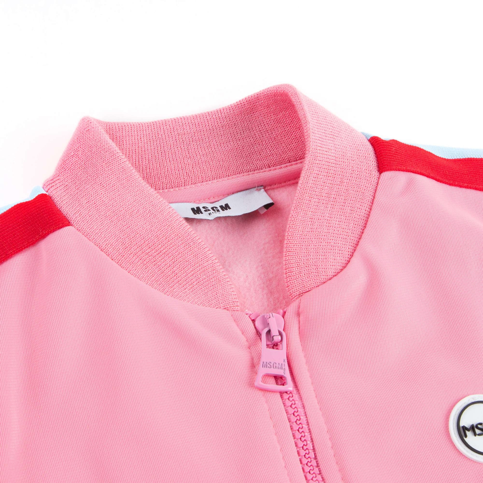 Girls  Pink  Logo Triacetat  Unisex  Jacket