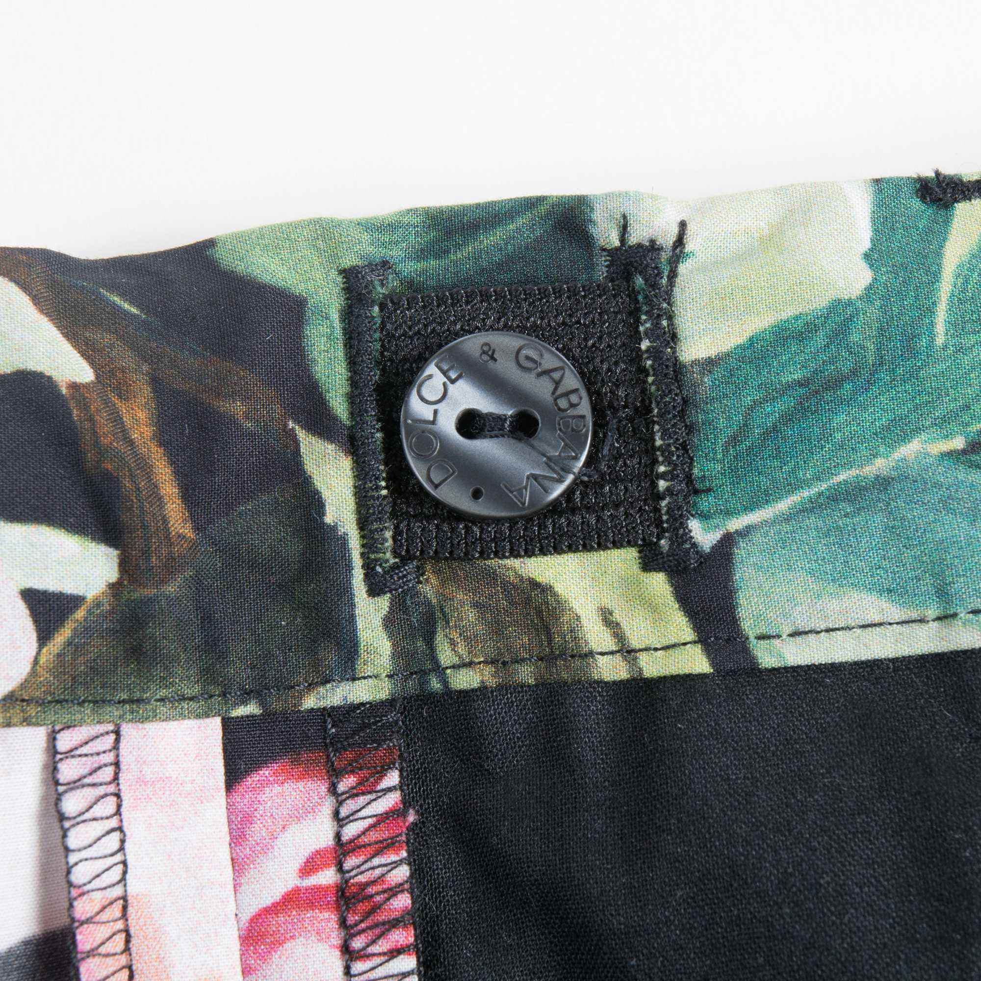 Girls Black Rose Cotton Shorts