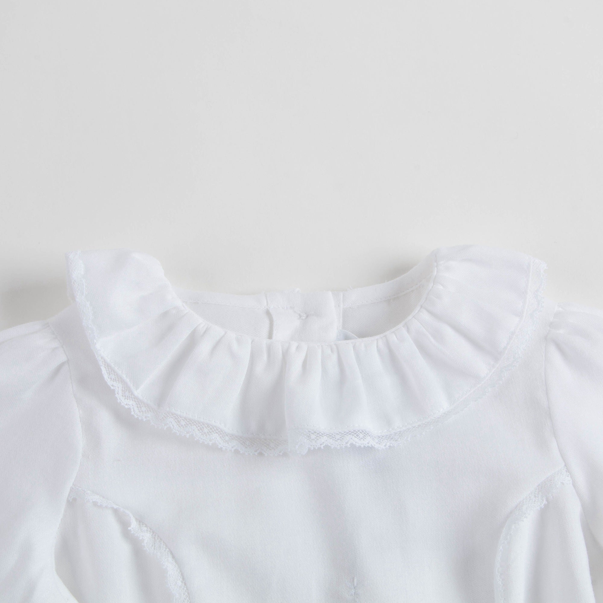 Baby Girls White Cotton Blouse