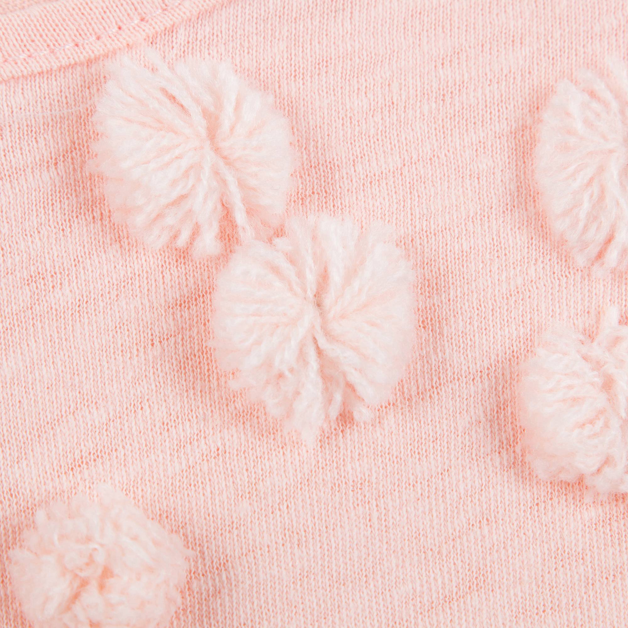 Girls Pink  Cotton T-shirt