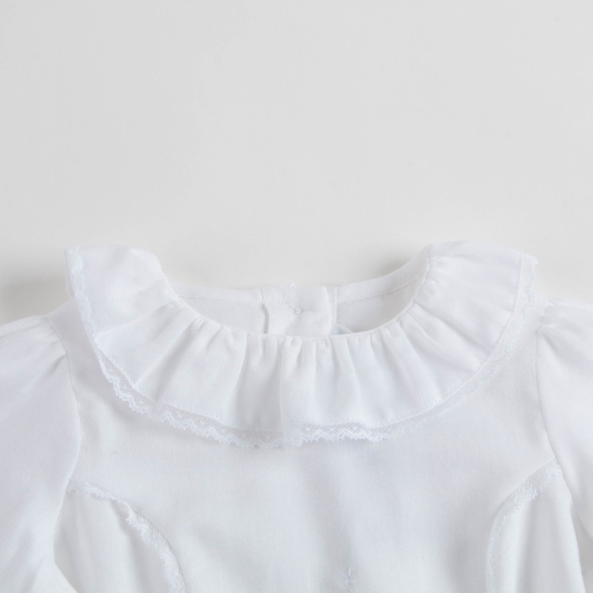 Baby Girls White Cotton Blouse