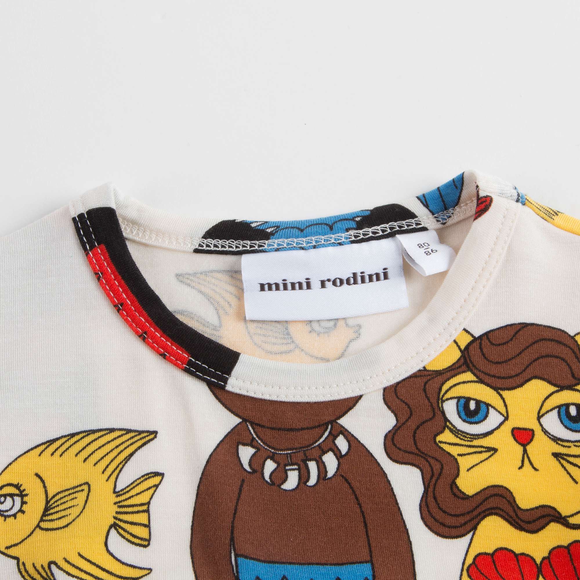 Girls Off White Cat Mermaid Dress