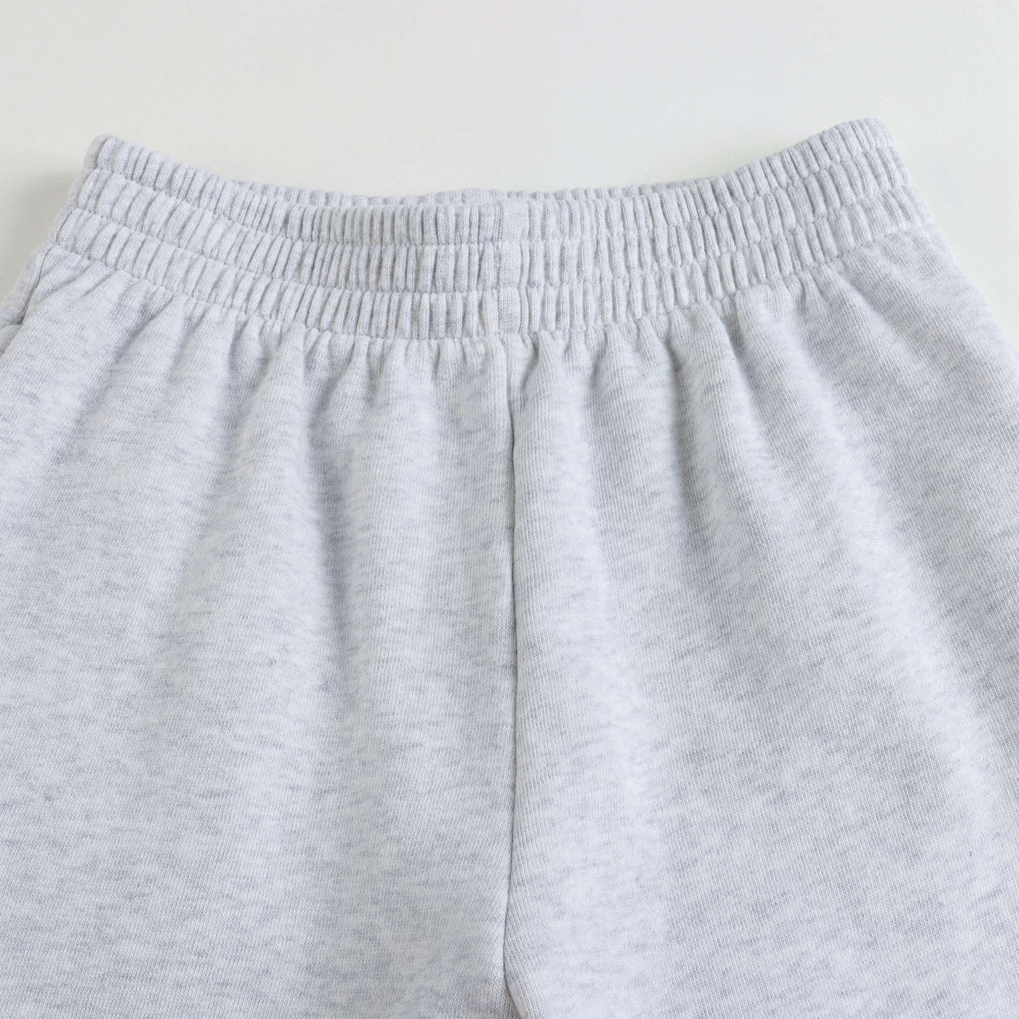 Girls Grey Logo Cotton Shorts