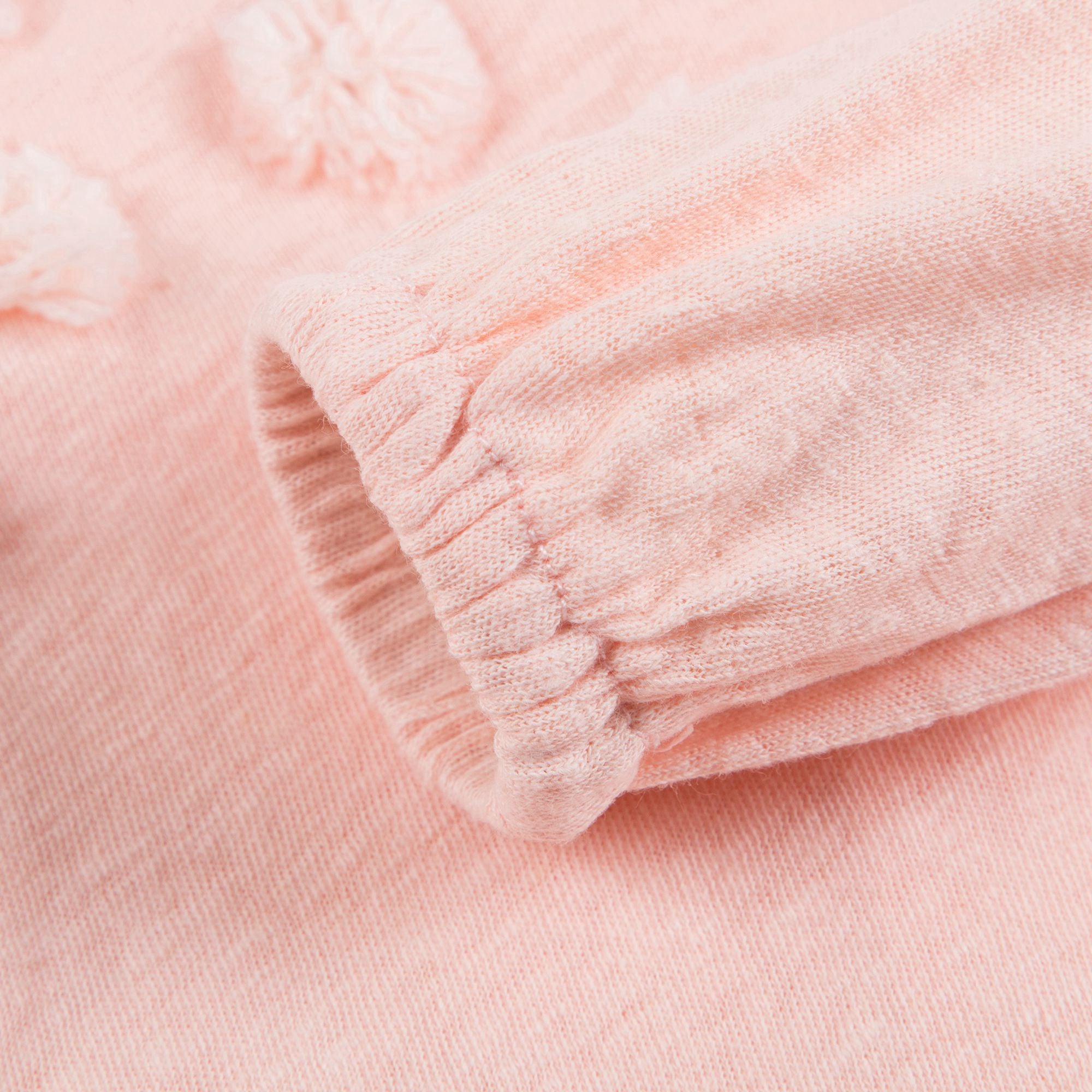 Girls Pink  Cotton T-shirt