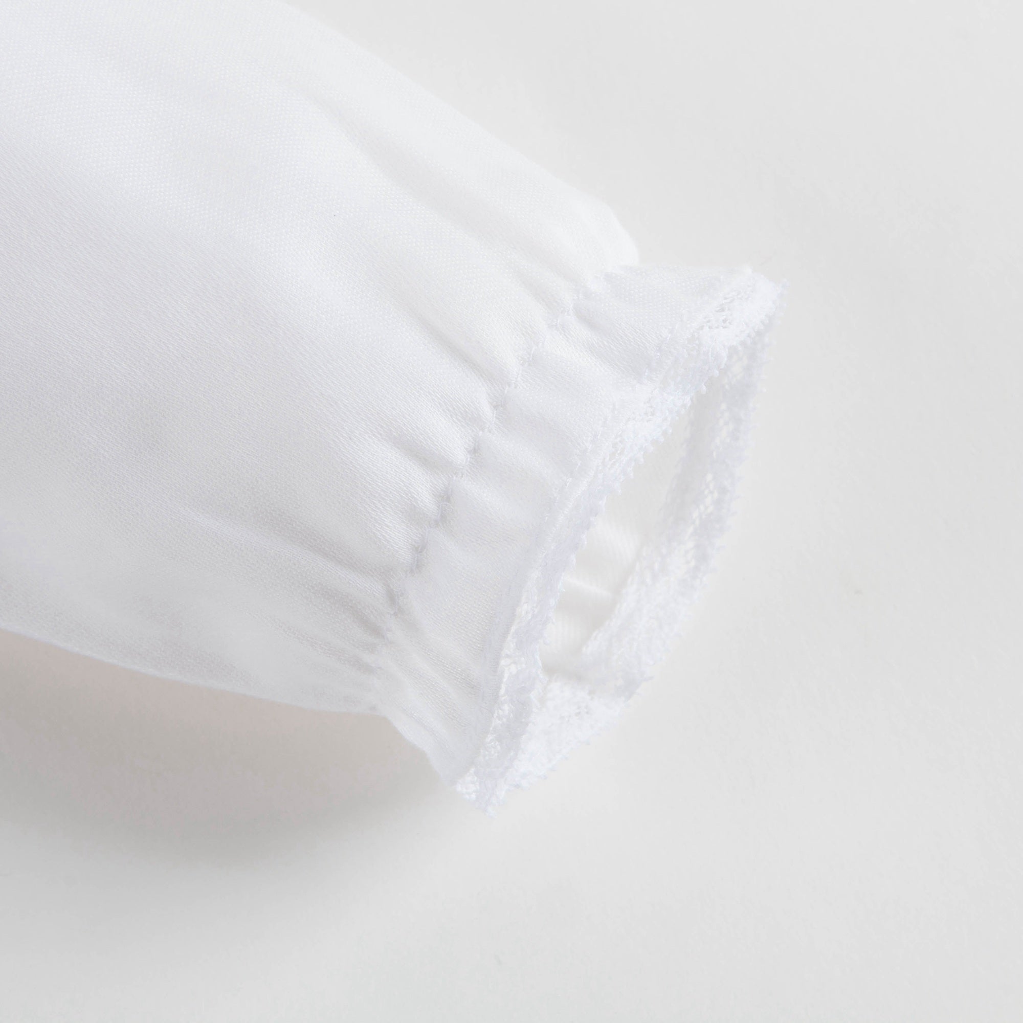 Baby Girls White Cotton Blouse