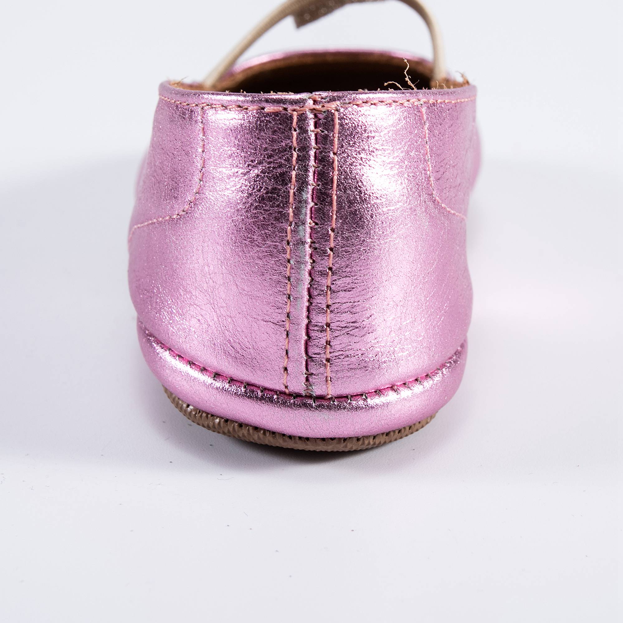Girls Pink Star Flats