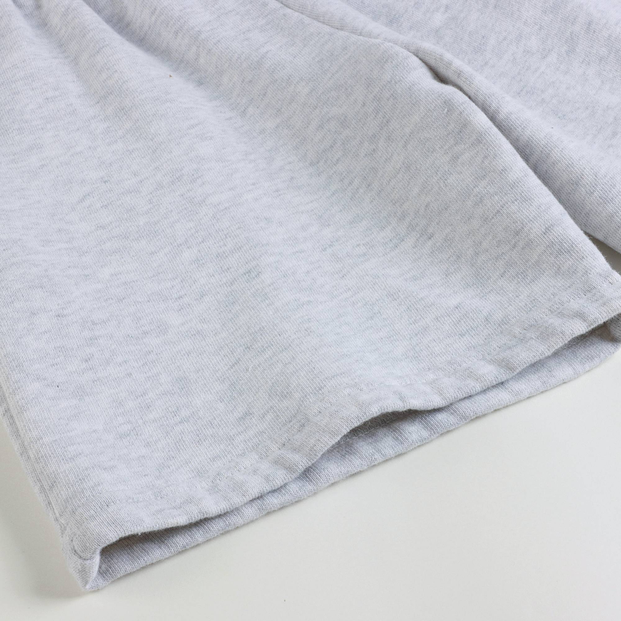 Girls Grey Logo Cotton Shorts