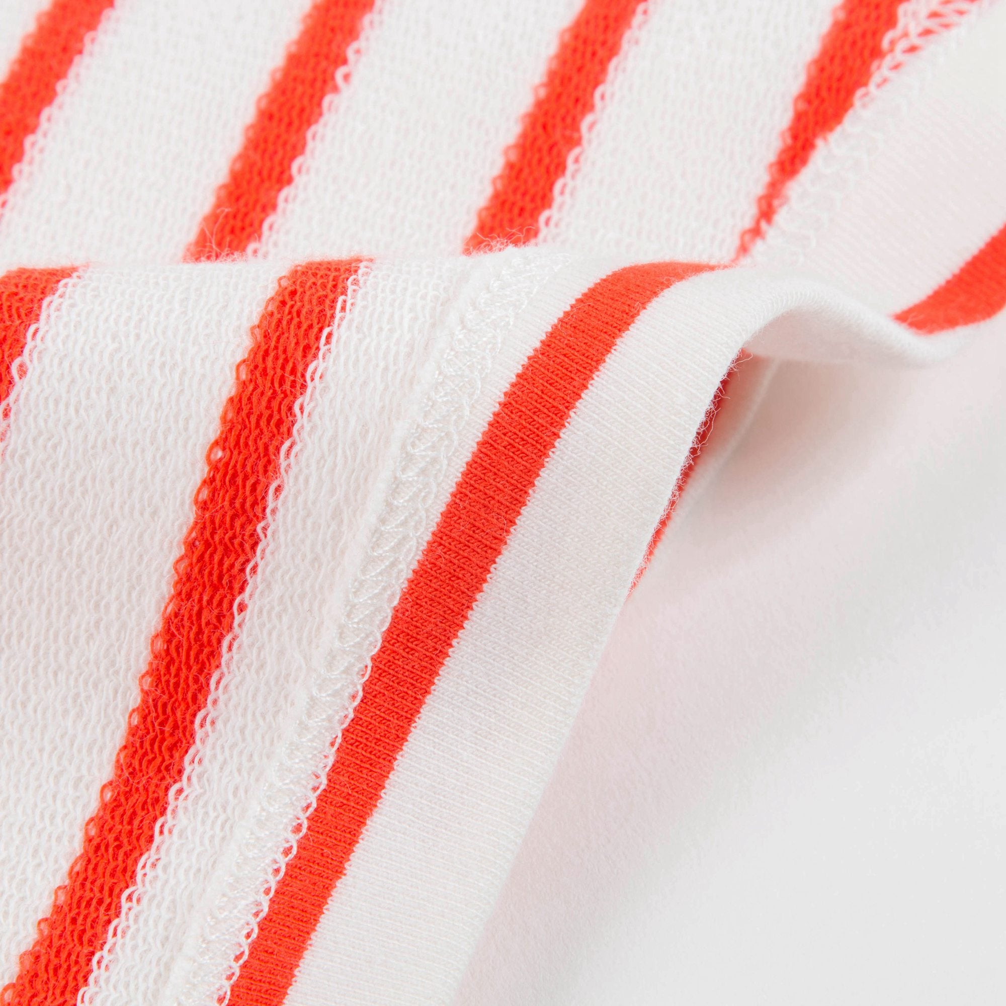 Girls Off White & Carmine Small Stripes Shorts
