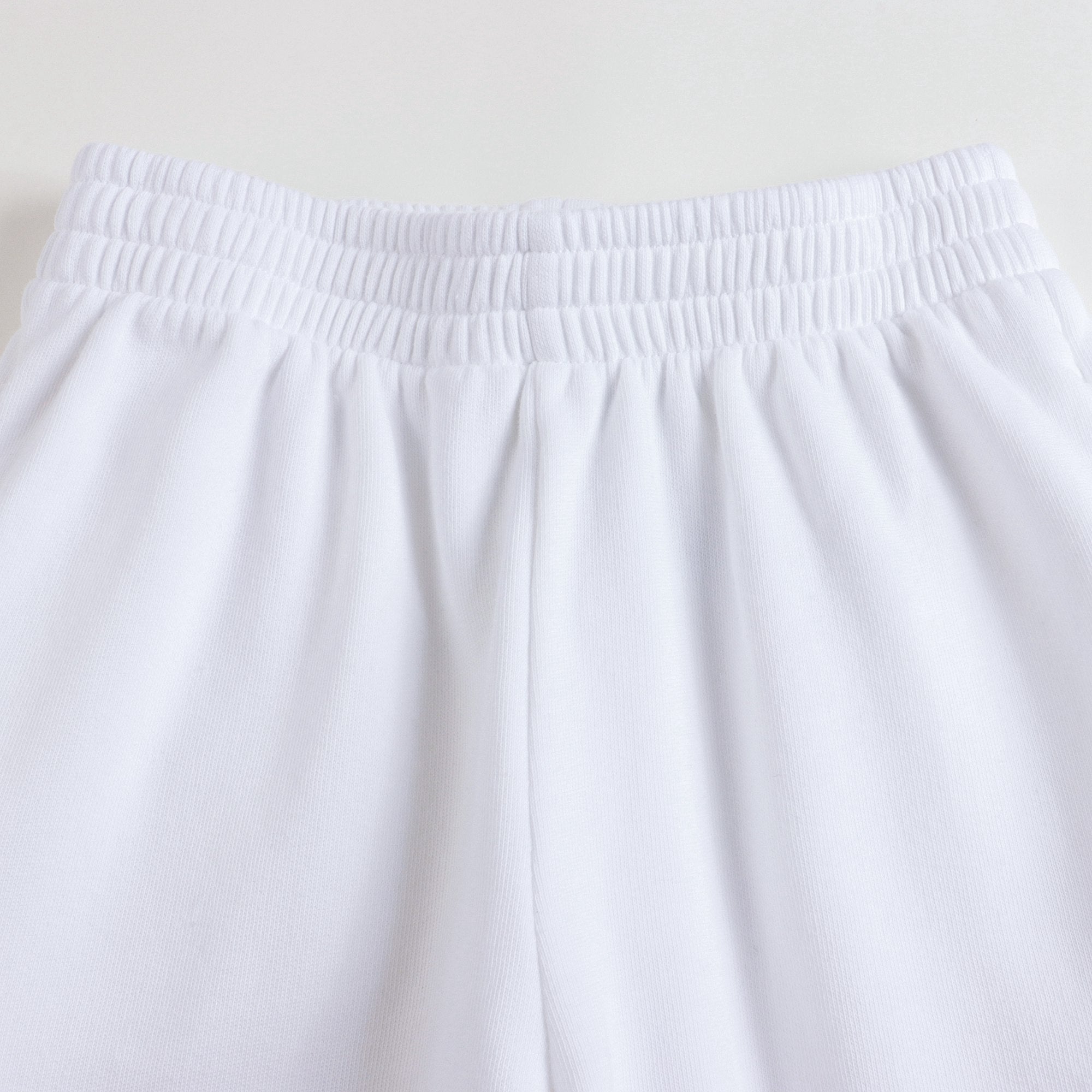 Boys & Girls White Logo Cotton Trousers