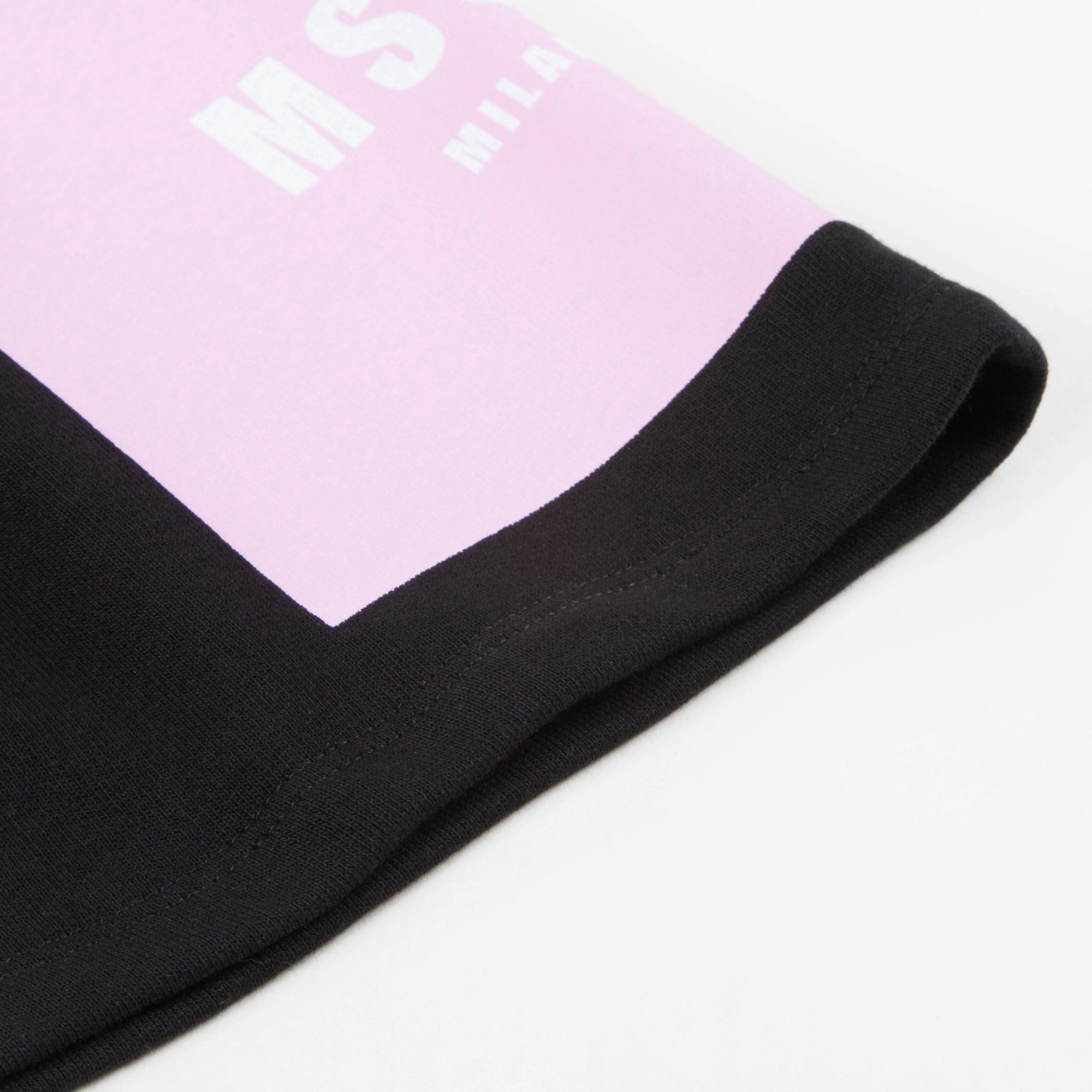 Girls Black Logo Cotton Fleece Skirt