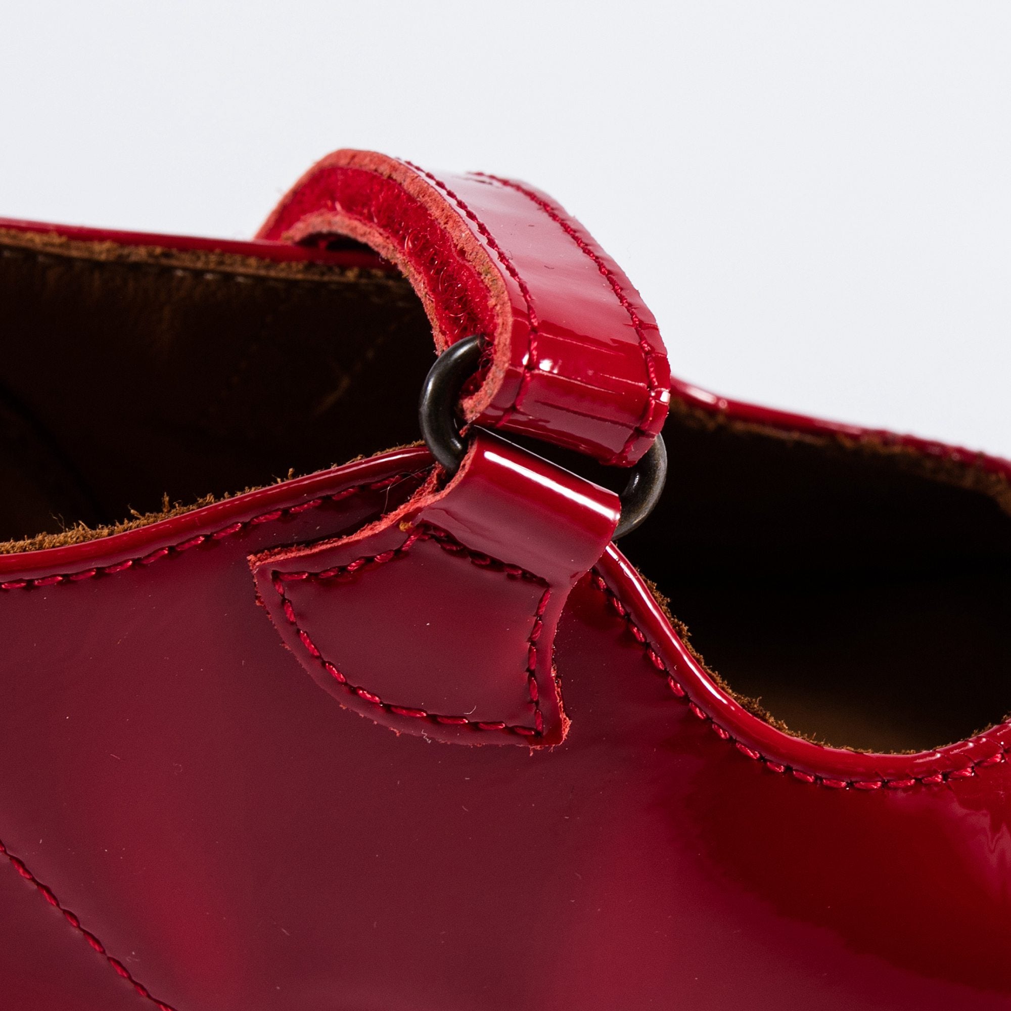 Girls Rose Glossy Leather Flats