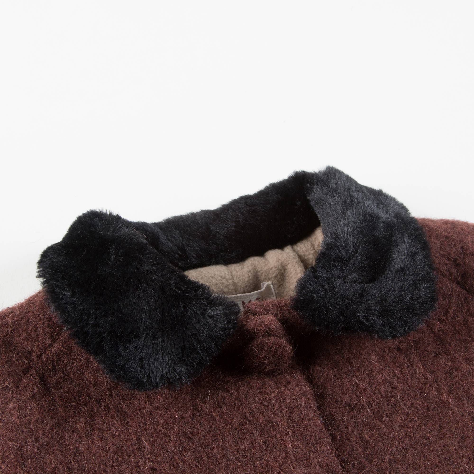 Girls Brown Wool Coat