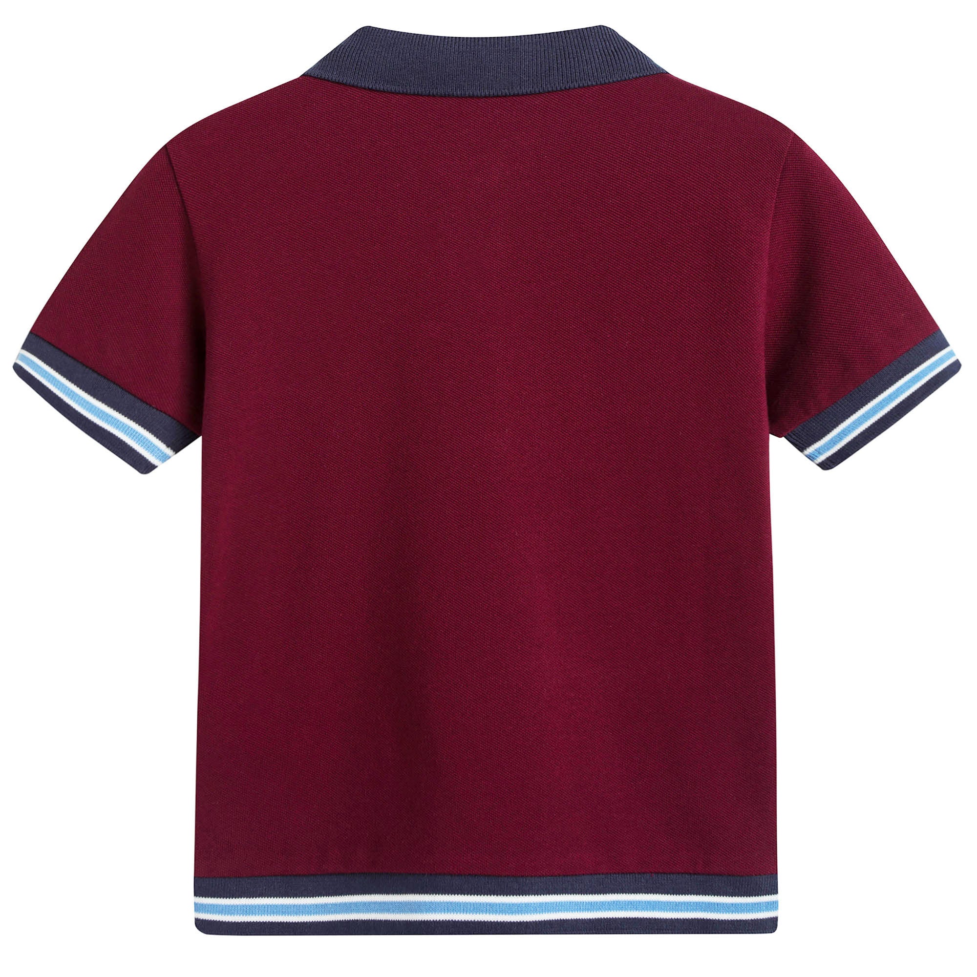 Boys Wine Red Polo Shirt