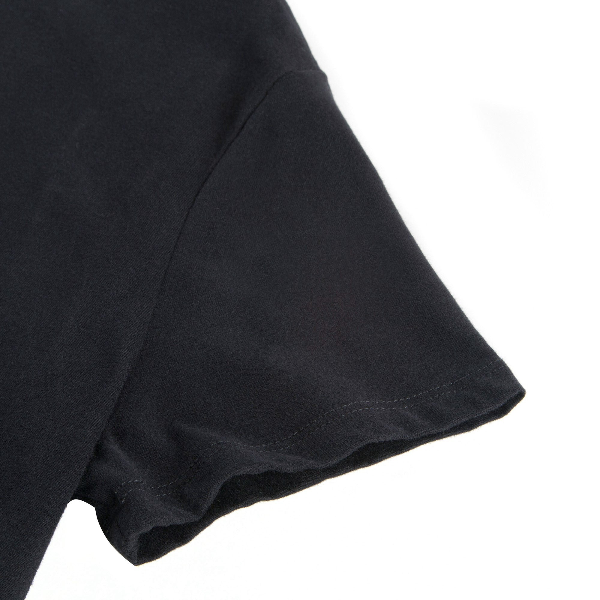 Girls Black Cotton Jersey T-shirt With Cortex Trim