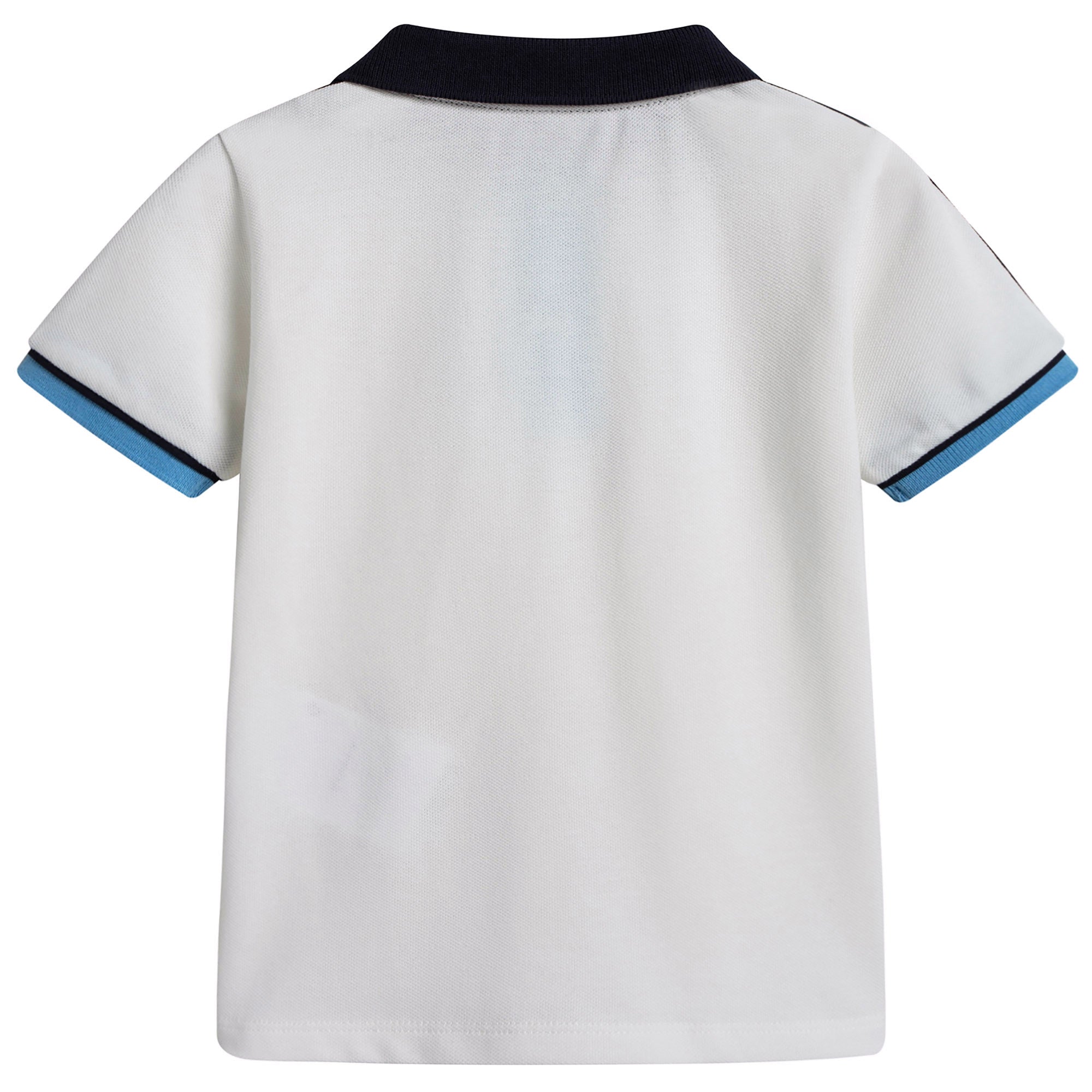 Baby Boys White Piqu茅 Polo Shirt