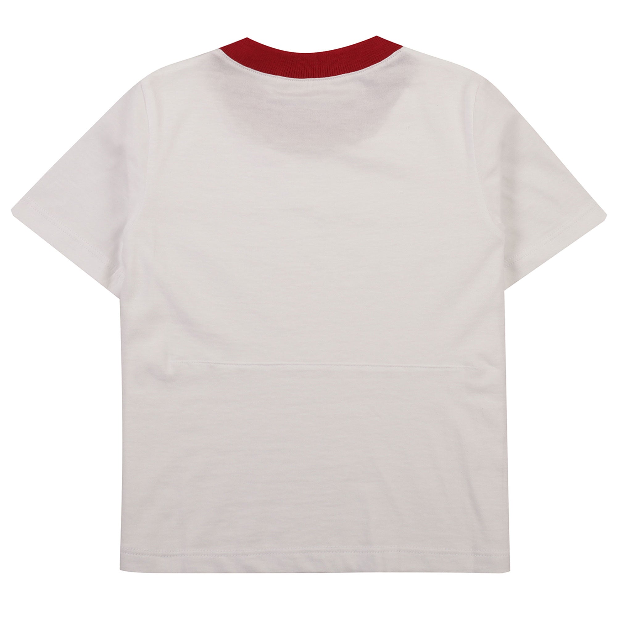 Girls White Hand-painted Printed Trims Cotton T-Shirt - CÉMAROSE | Children's Fashion Store - 2