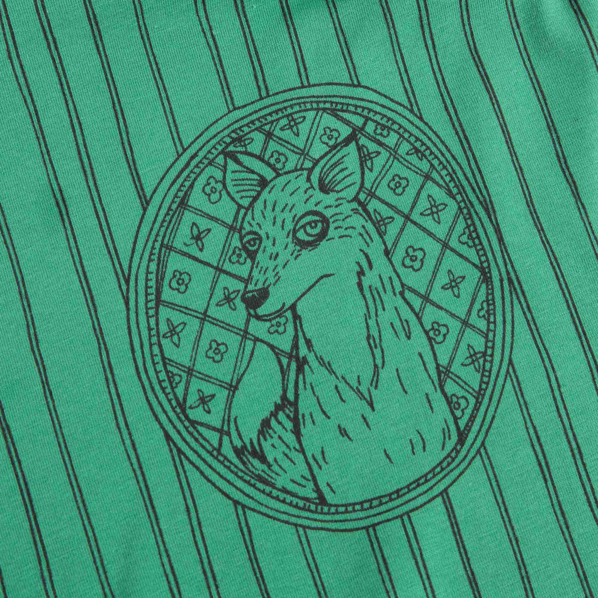 Girls Green Fox Family Skirt