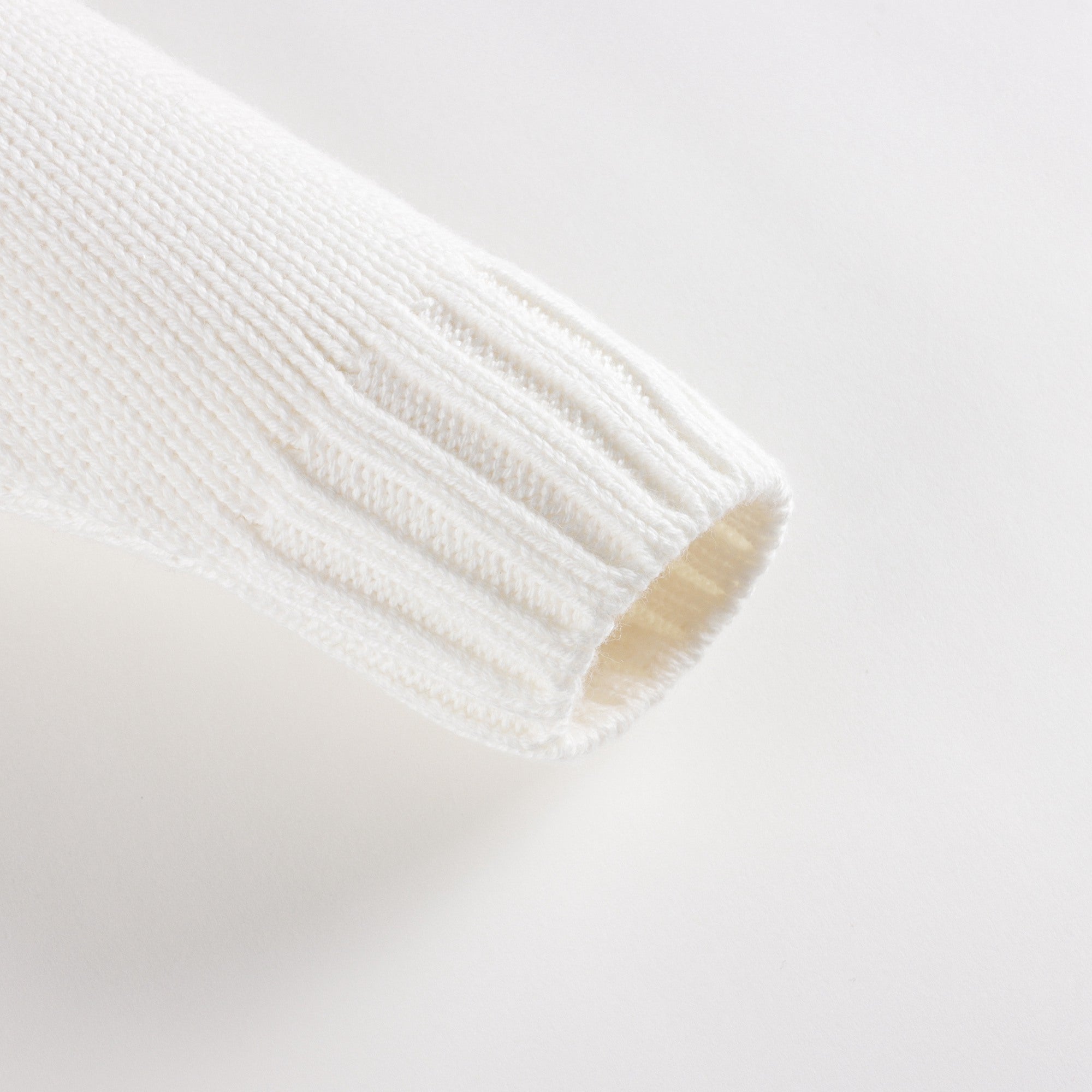 Girls White Logo Cotton Sweater