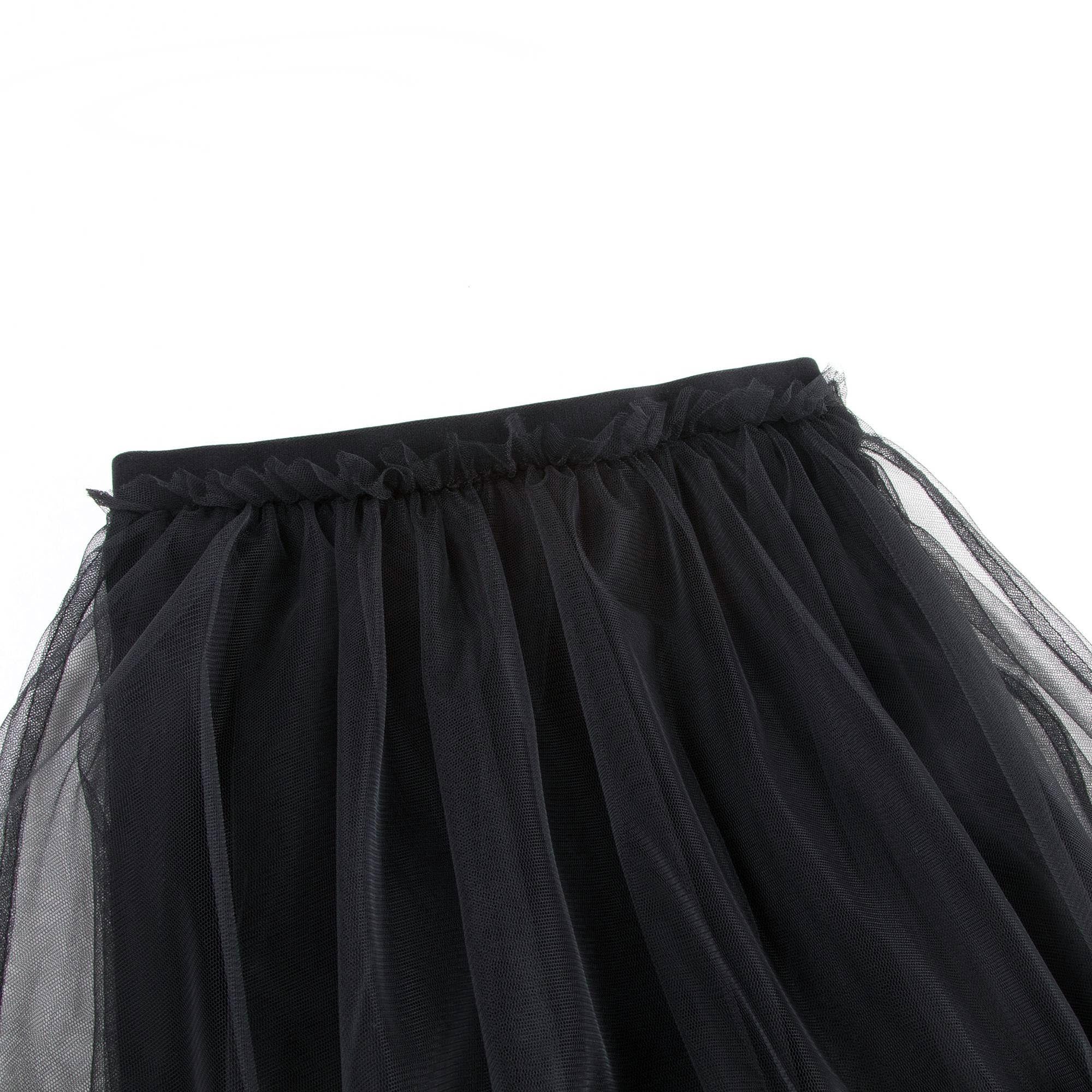 Girls Black Skirt With Tulle