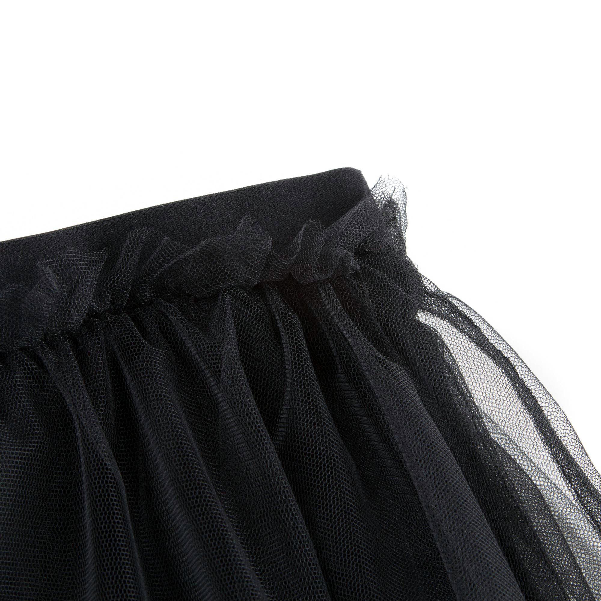 Girls Black Skirt With Tulle