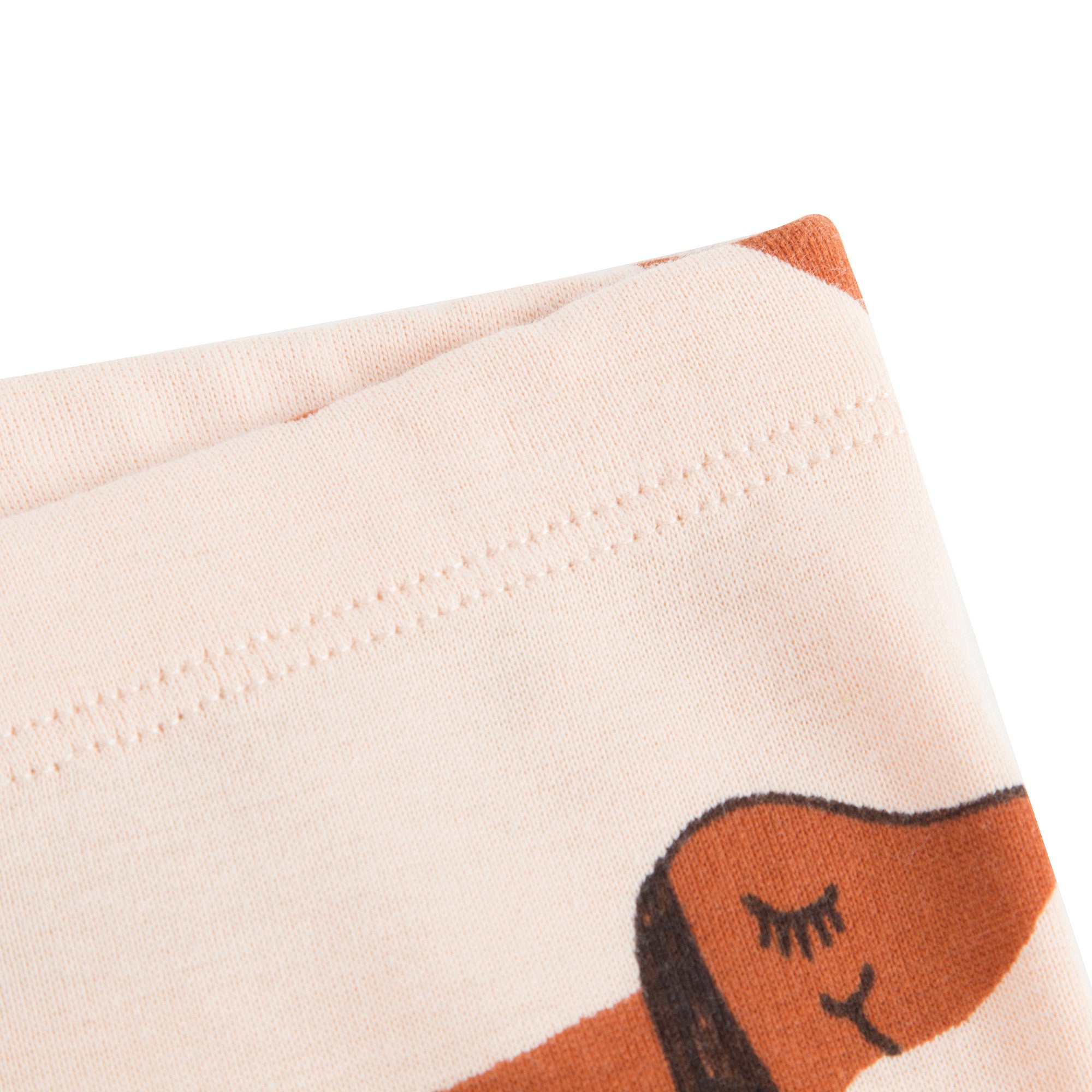 Girls Beige  Organic Cotton "Dog" Trousers